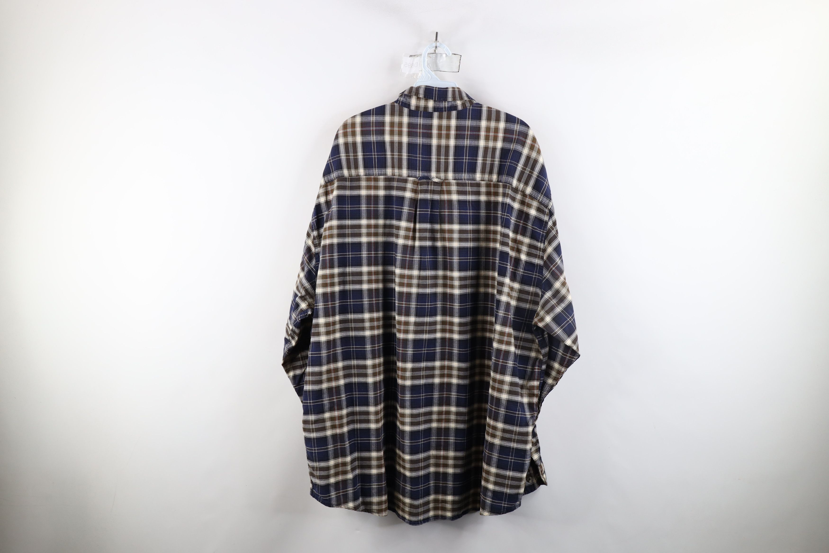 Eddie Bauer × Vintage Vintage 90s Eddie Bauer Button Down Shirt Plaid Cotton Size US XXL / EU 58 / 5 - 10 Thumbnail