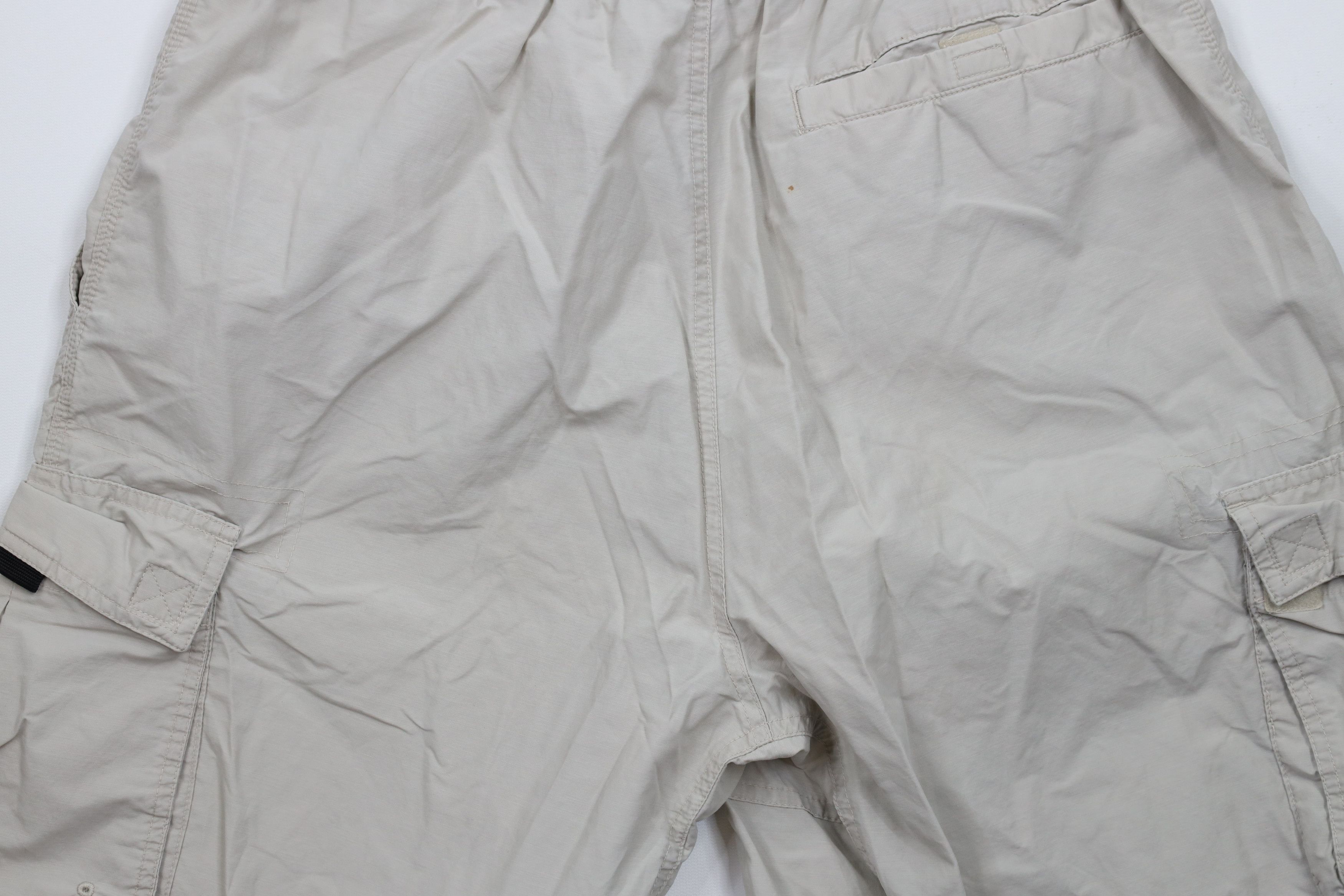Columbia × Vintage Vintage Columbia Spell Out Lined Cargo Shorts Beige Tan Size US 32 / EU 48 - 13 Thumbnail