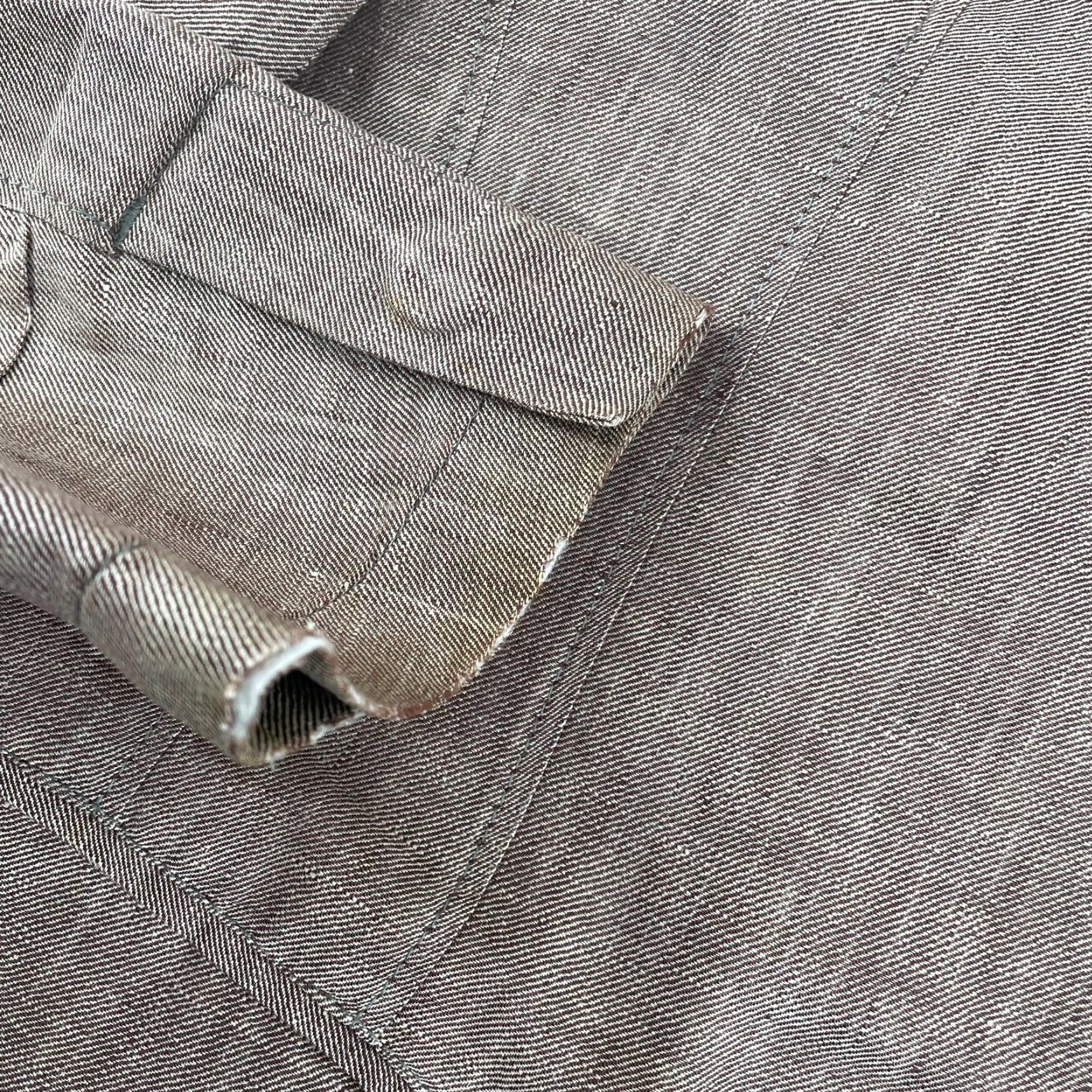 Hugo Boss VINTAGE? No — Hugo Boss Blazer Mens 40R Linen Brown Sport Coat Notch Lapel Single-Breasted Two-Button Dry Clean Only Classic Linen Blazer Mens Size 40R - 6 Thumbnail