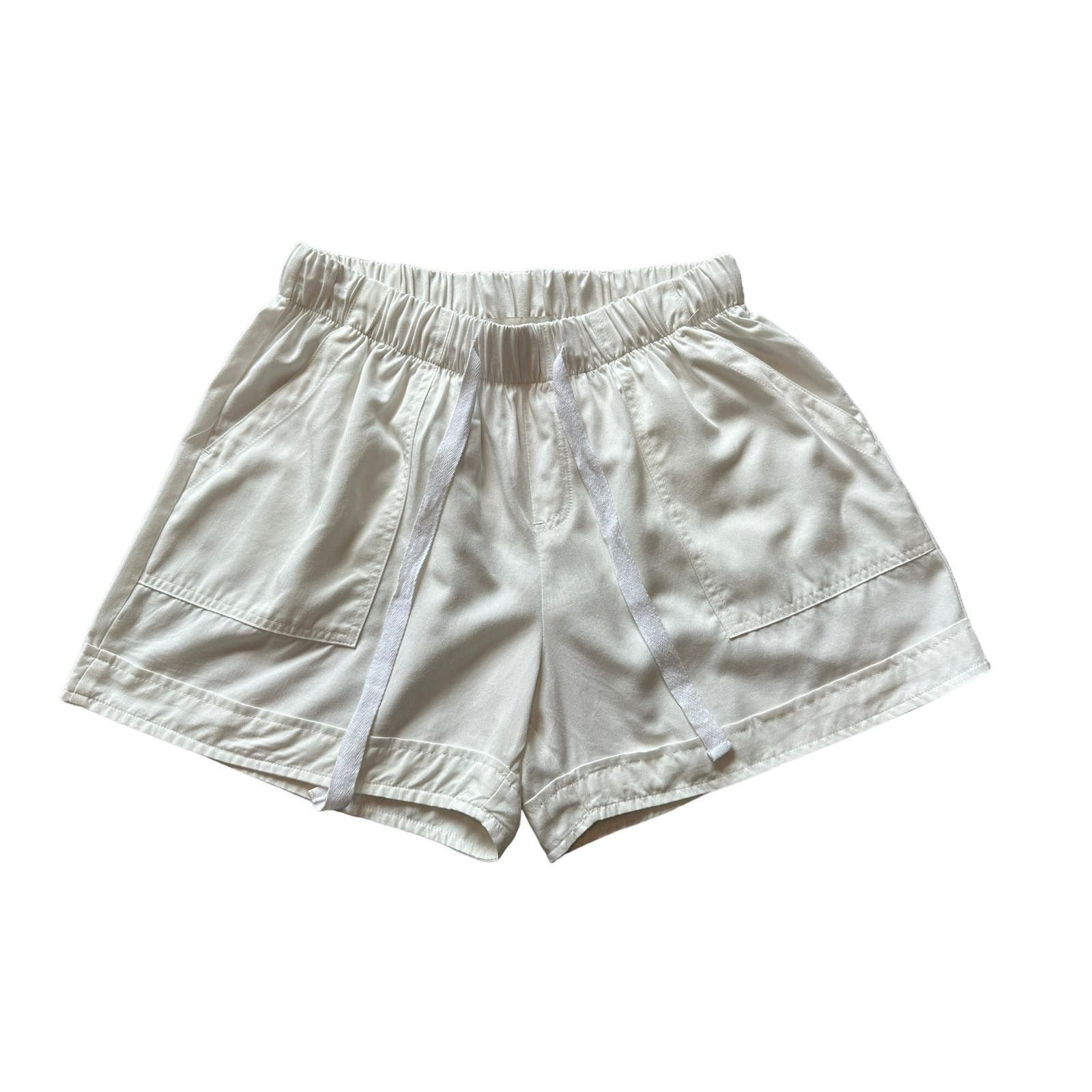 Other Bishop+Young Women’s Medium White Drawstring Summer Shorts Size 30" / US 8 / IT 44 - 2 Thumbnail