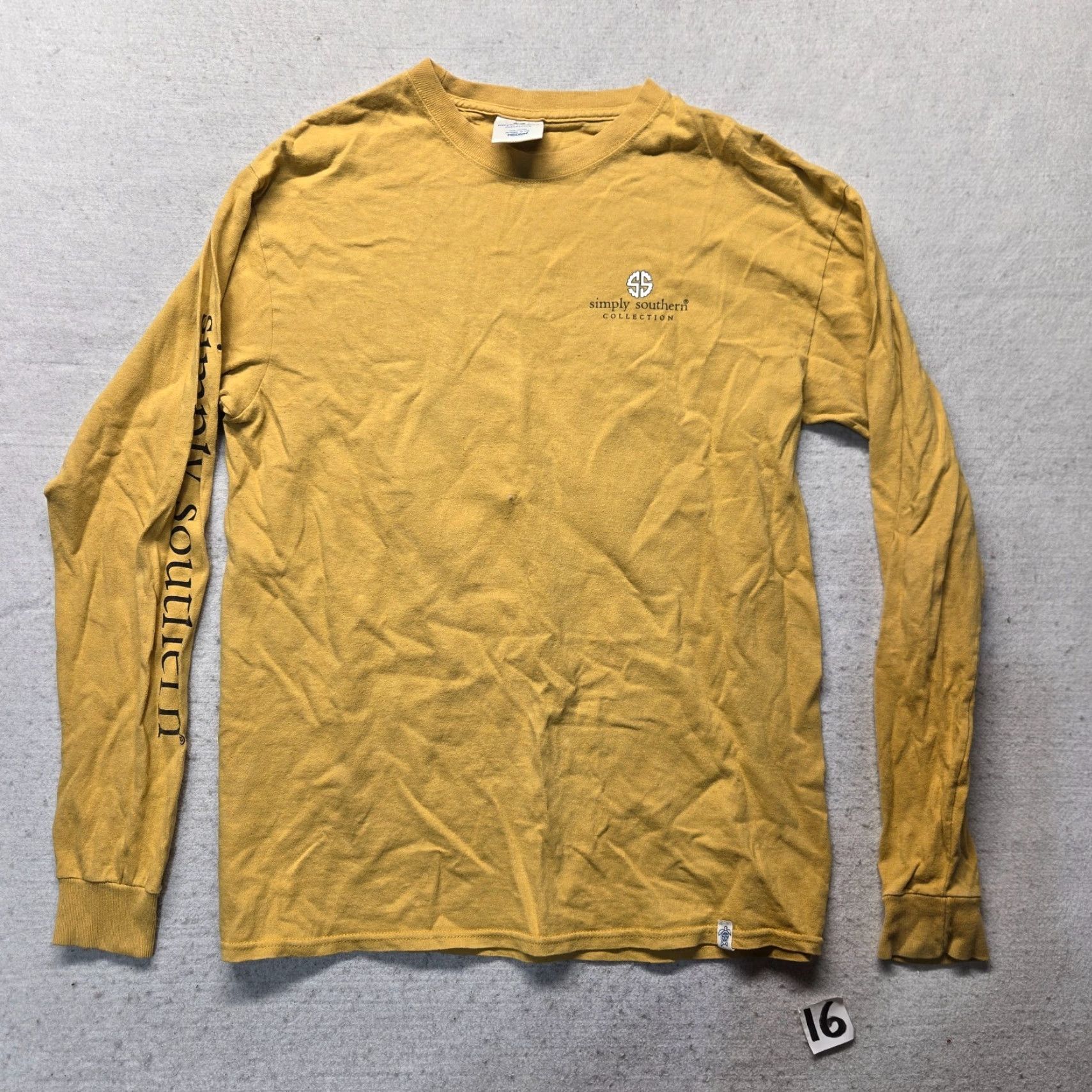 Vintage SIMPLY SOUTHERN Shirt Women XL Yellow Do More Of What Makes You Happy 10s? Size XL / US 12-14 / IT 48-50 - 2 Thumbnail