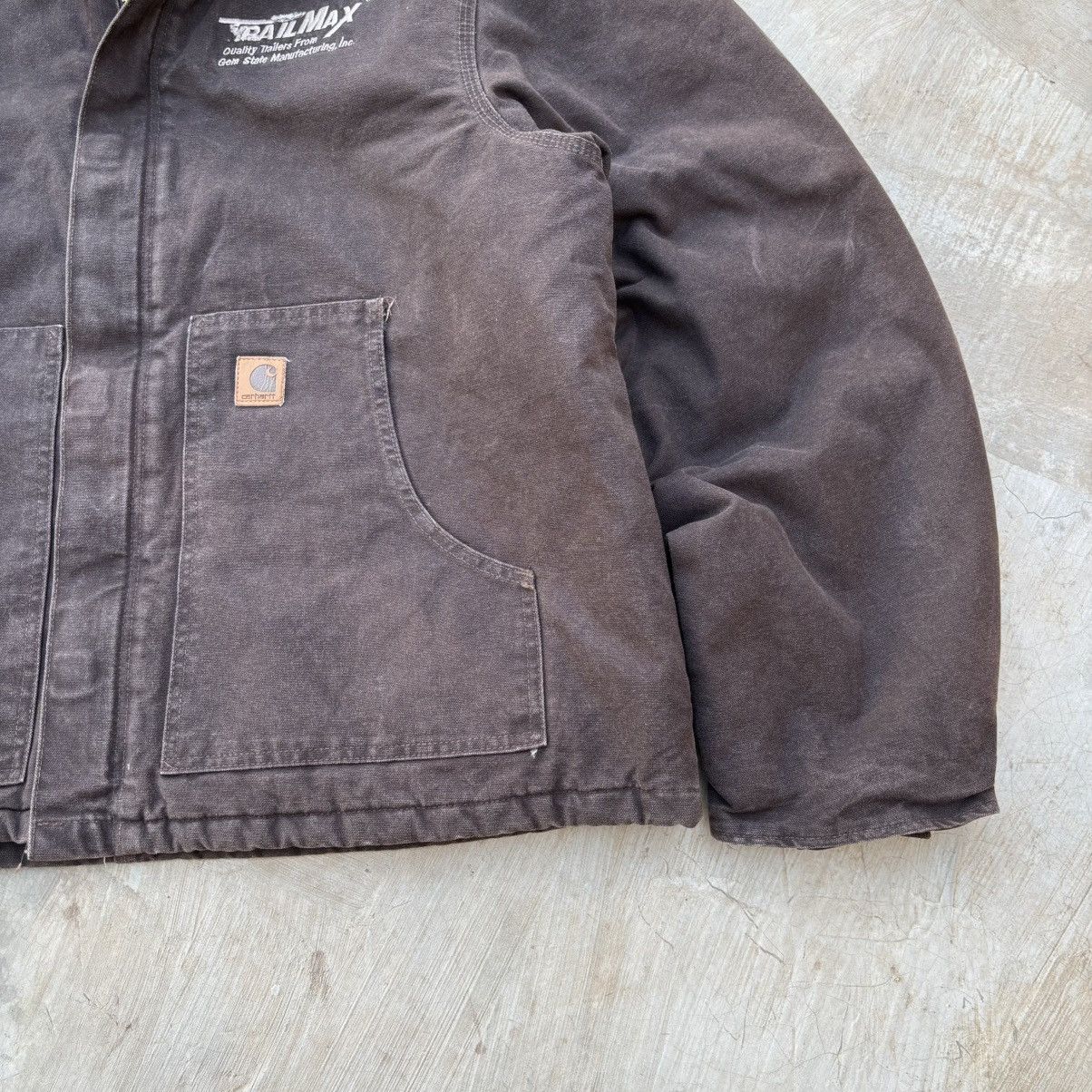 Carhartt Vintage 90s Sunfaded Carhartt Crop Arctic Tall Jacket Size US XXL / EU 58 / 5 - 4 Thumbnail