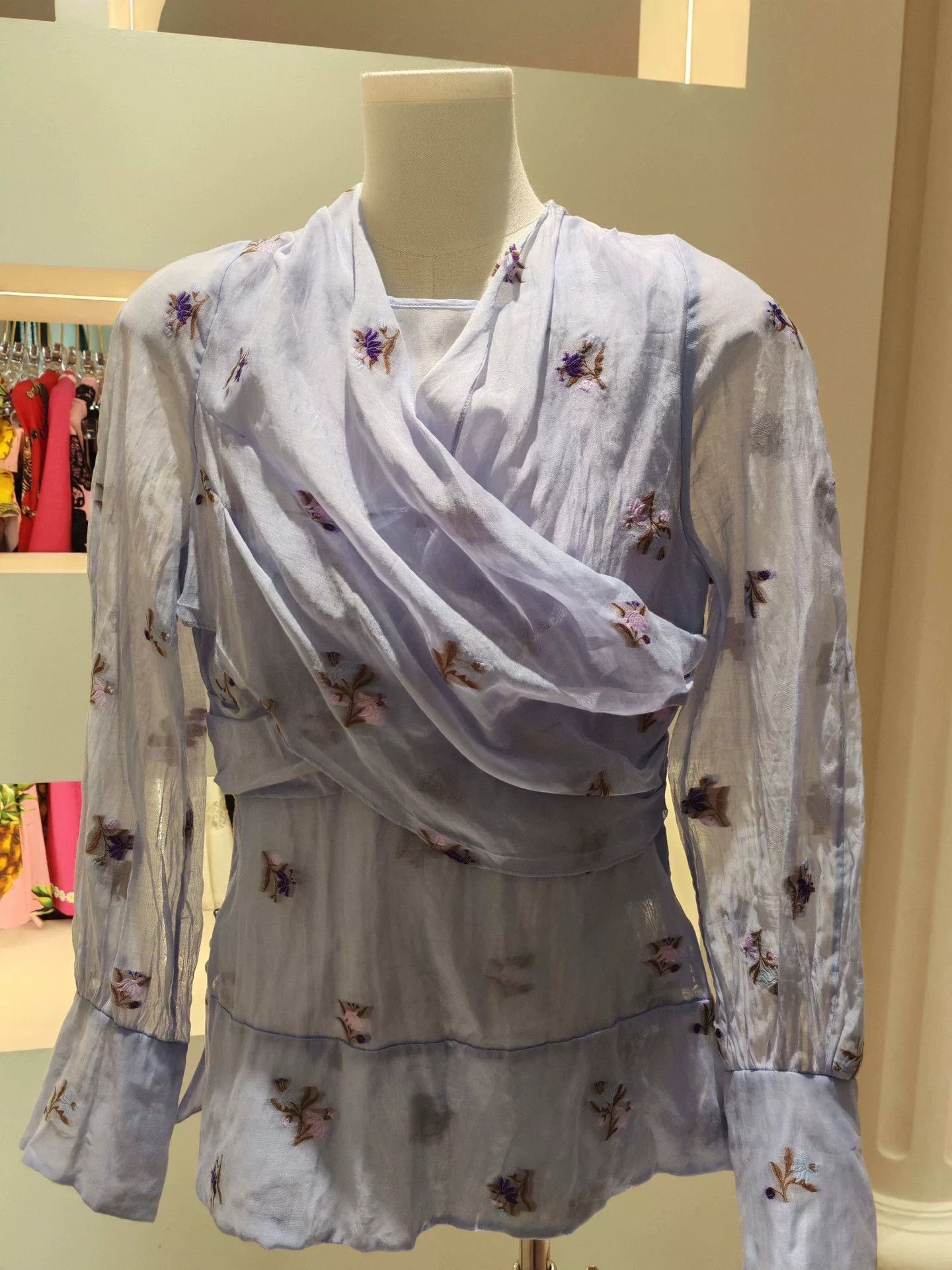 Enfants Riches Deprimes ERDEM Floral Embroidered Dress Size XS / US 0-2 / IT 36-38 - 1 Thumbnail