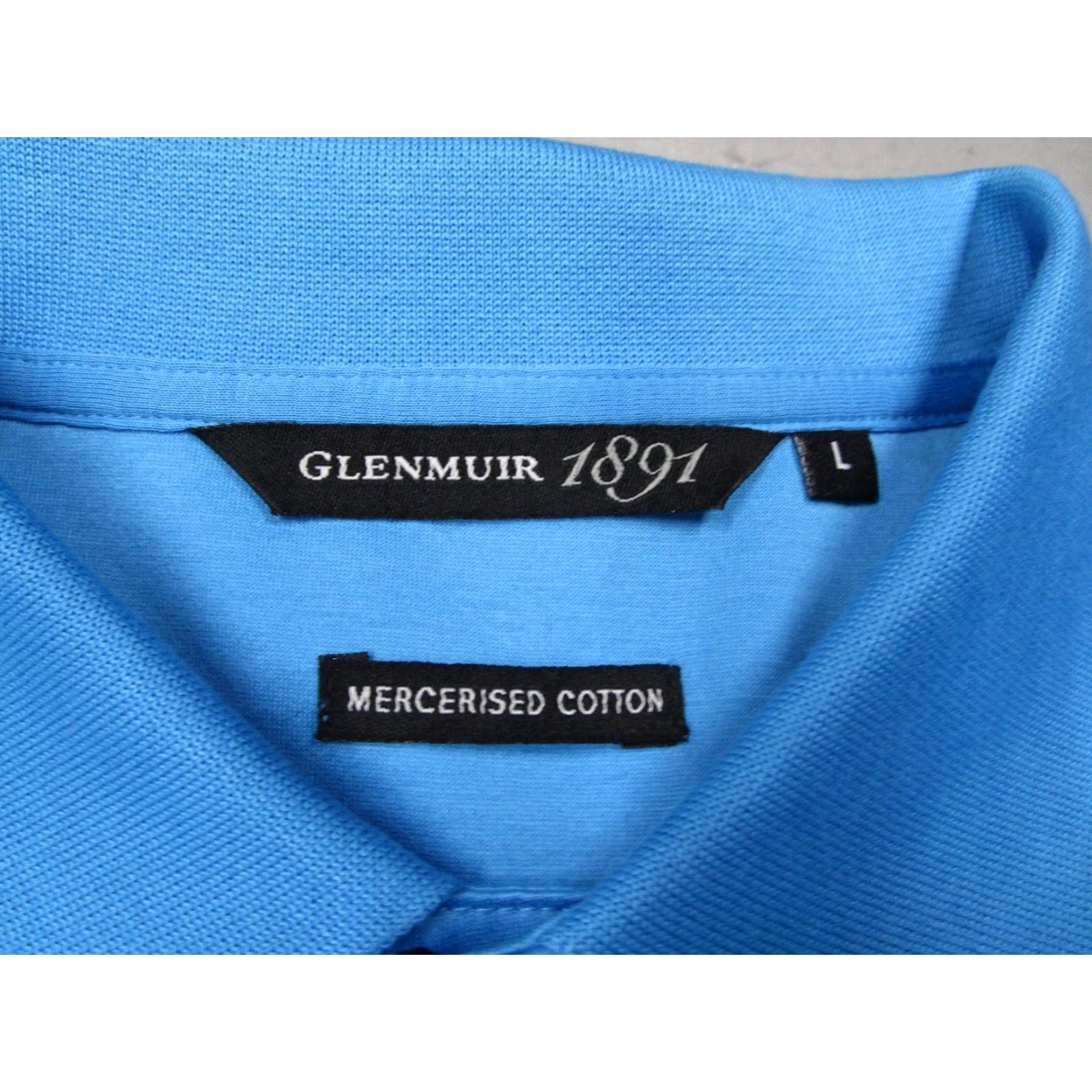 Vintage Glenmuir 1891 Polo Shirt Men Large Blue 2010 St Andrews Open Semper Nova Embroidered - Golf Size US L / EU 52-54 / 3 - 2 Thumbnail