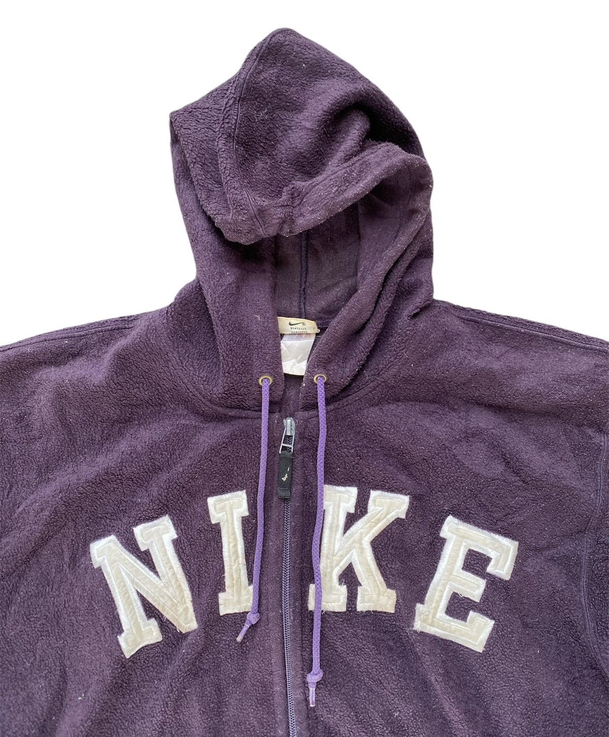 Nike Vintage 90s Nike Hoodie Spellout Fleece Full Zip XL Size US XL / EU 56 / 4 - 2 Thumbnail