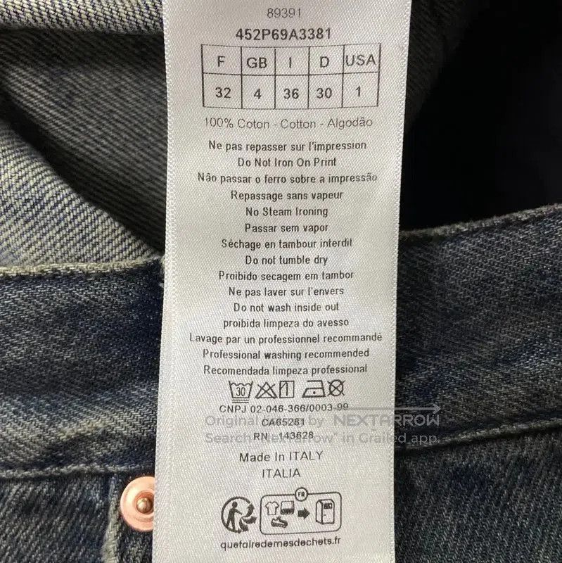 Dior Dior Blue Cotton Women's Jeans in XL . Size 31" - 5 Thumbnail