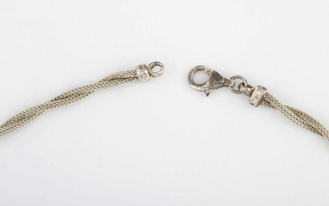 Other Woven Sterling Silver Snake and Ball Bead Necklace Size ONE SIZE - 5 Thumbnail