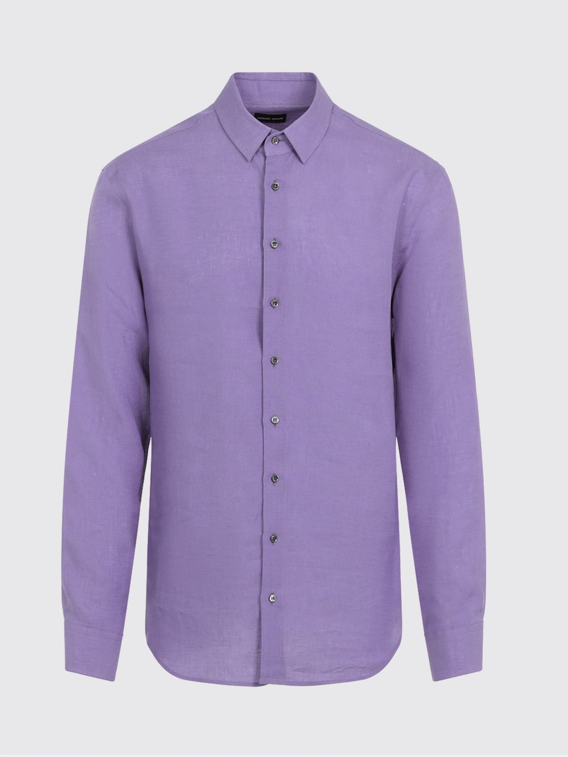 Giorgio Armani Giorgio Armani Shirt Men Violet Size US XXS / EU 40 - 1 Thumbnail