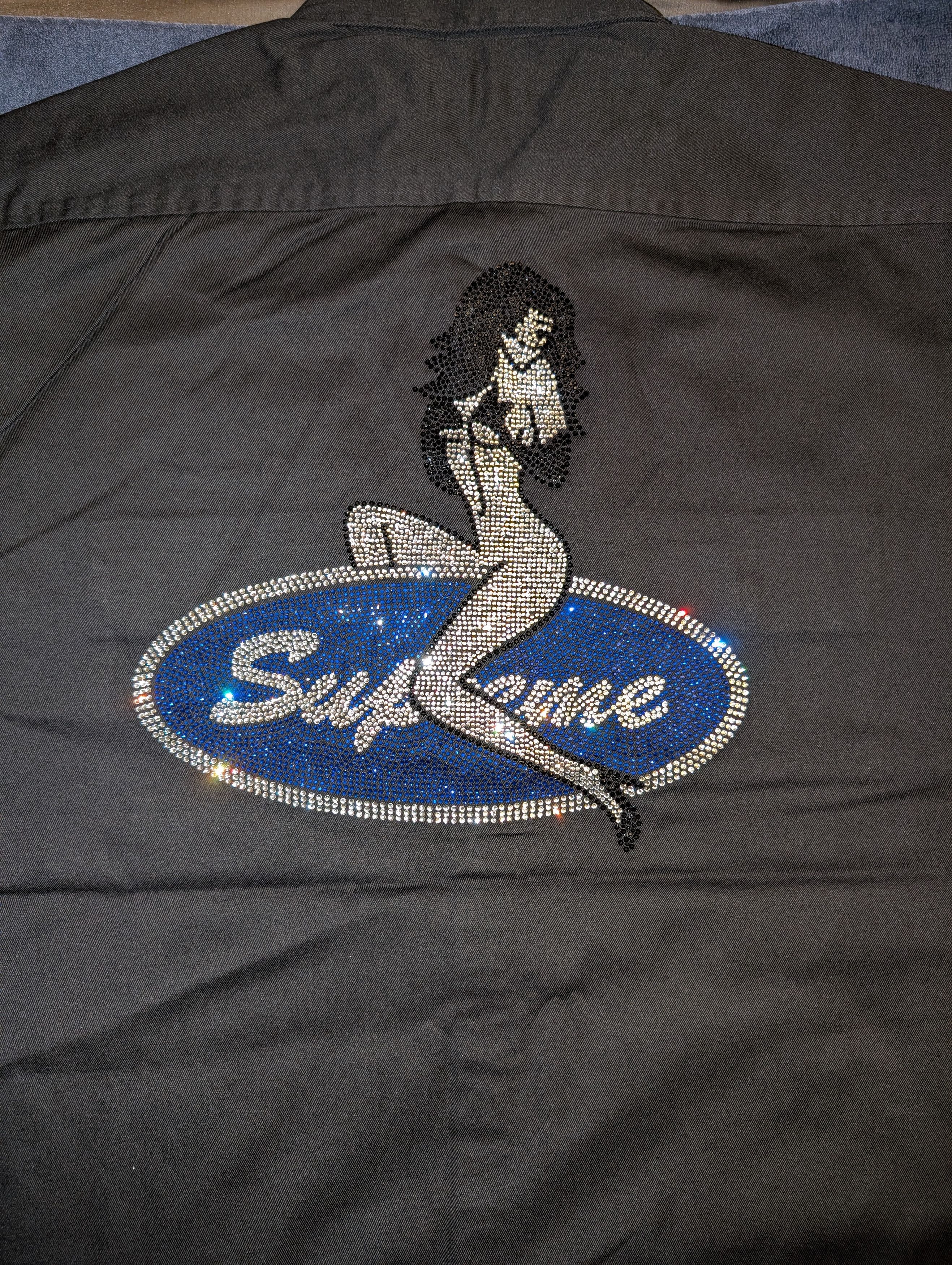 【Supreme】Rhinestone Pin Up S/S Work Shirt Black - 25SS Supreme Rhinestone Pin Up S/S Work Shirt Black Men's - SS25 - US