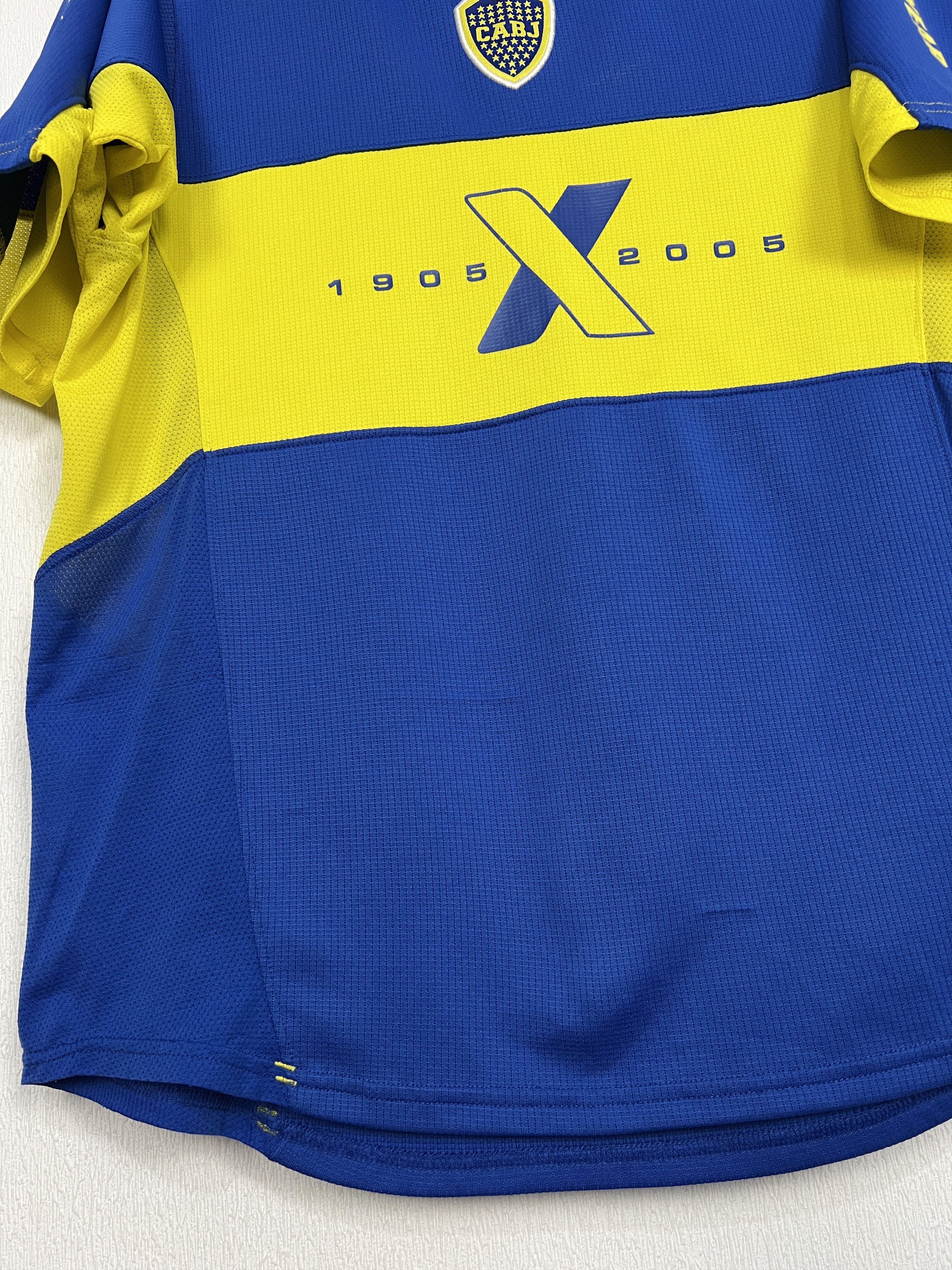 Nike Boca Juniors Home football shirt 2005 Soccer Jersey Trikot Size US L / EU 52-54 / 3 - 6 Thumbnail