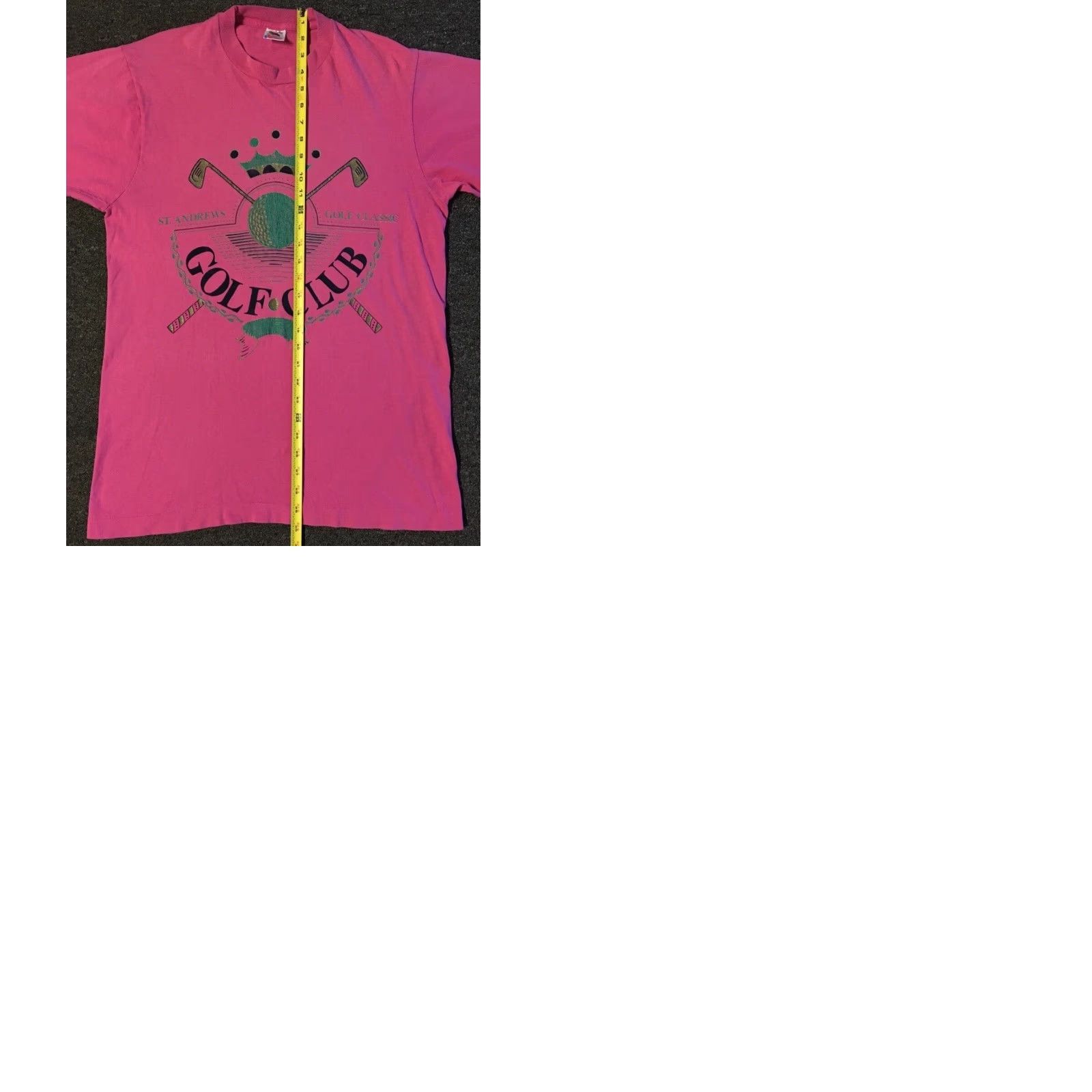 Vintage VINTAGE St Andrews Golf Club Shirt Adult L Pink 80s 90s Grunge Surf Skate USA California Beach Golf Course USA Shirt Mens Size US L / EU 52-54 / 3 - 9 Thumbnail