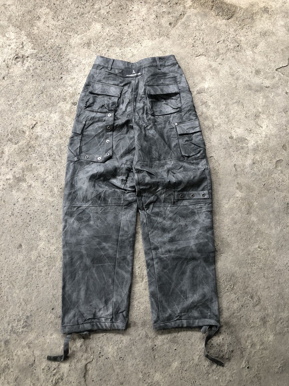 Maniere De Vior × Vintage Maniere De Vior Marble Leather Multi Pocket Pants Size 30" / US 8 / IT 44 - 2 Thumbnail