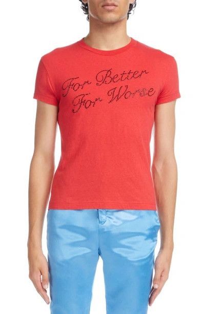 Acne Studios o1y0824 T-Shirt In Cardinal Red Size US XL / EU 56 / 4 - 1 Thumbnail
