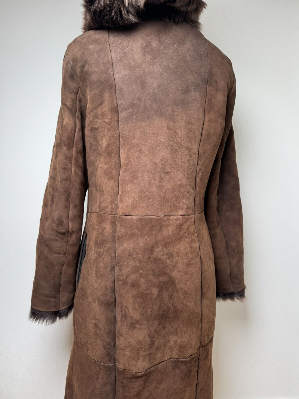 Bottega Veneta Vintage Bottega Veneta Leather Fur Coat 40/L Size L / US 10 / IT 46 - 6 Thumbnail
