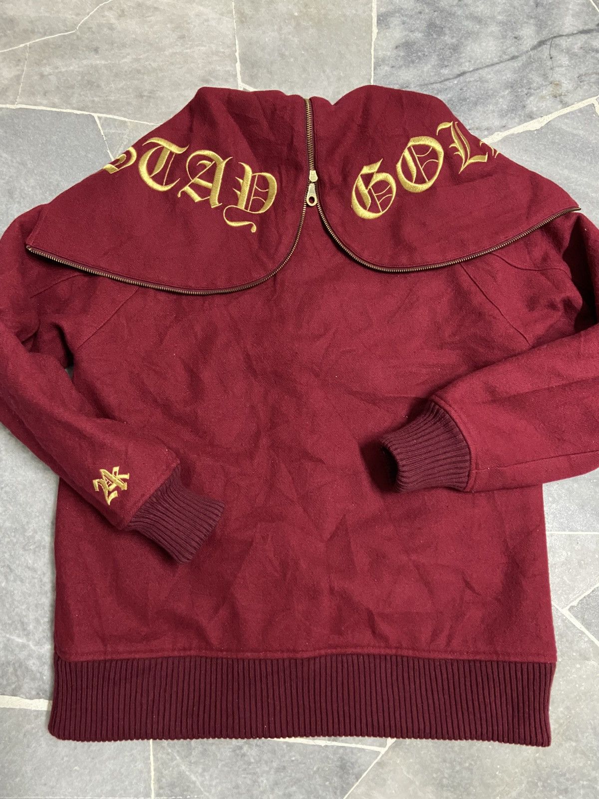 Japanese Brand × Vintage Gold 24 Karats Diggers Hoodie Varsity Jacket Size US M / EU 48-50 / 2 - 10 Thumbnail