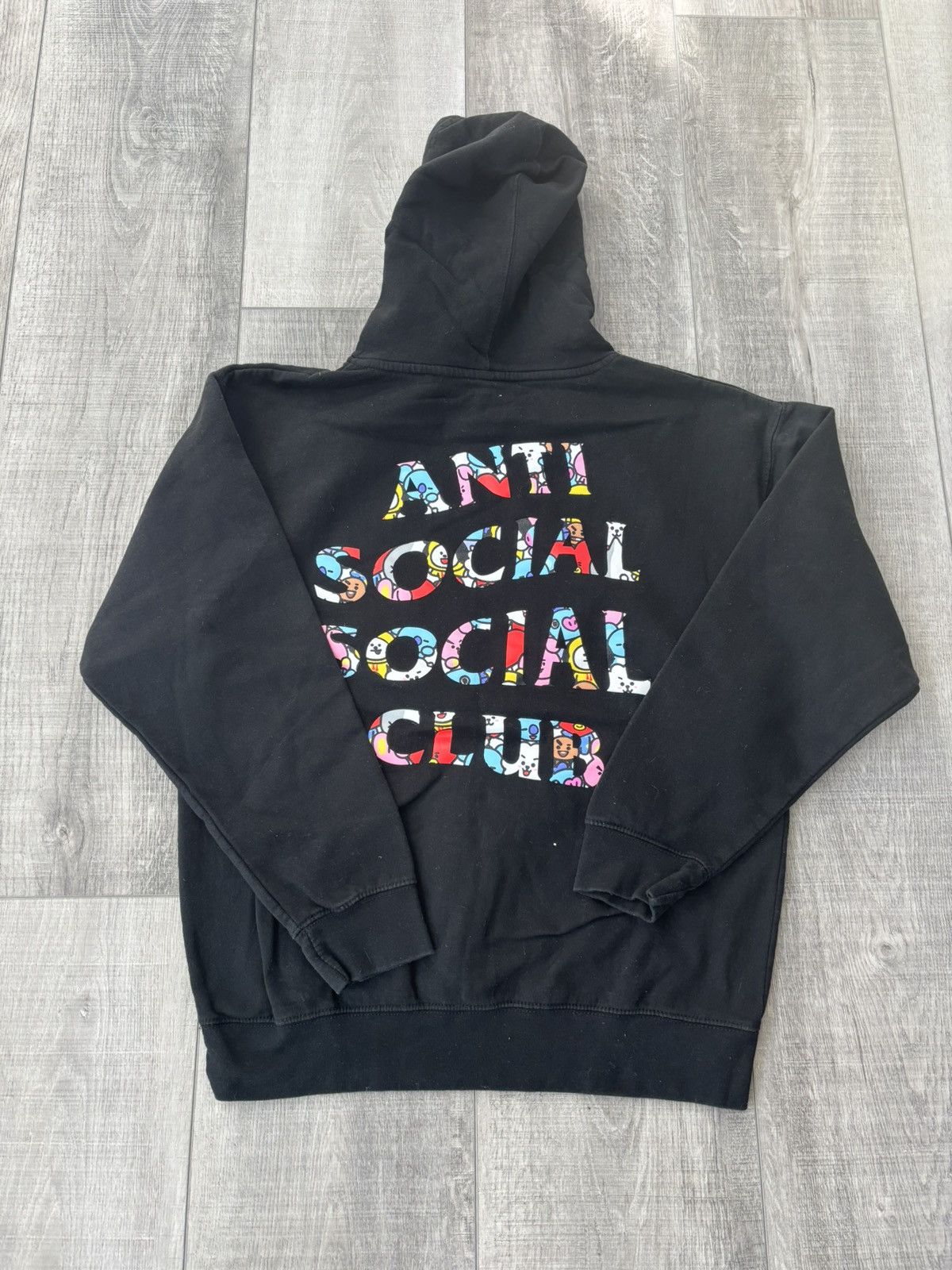 Anti Social Social Club x BT21 Blended Hoodie Black