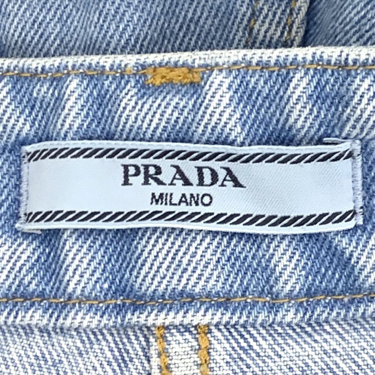 Prada Prada Blue Denim Casual Pants With Triangle Logo K26WX Size 28" / US 6 / IT 42 - 7 Thumbnail