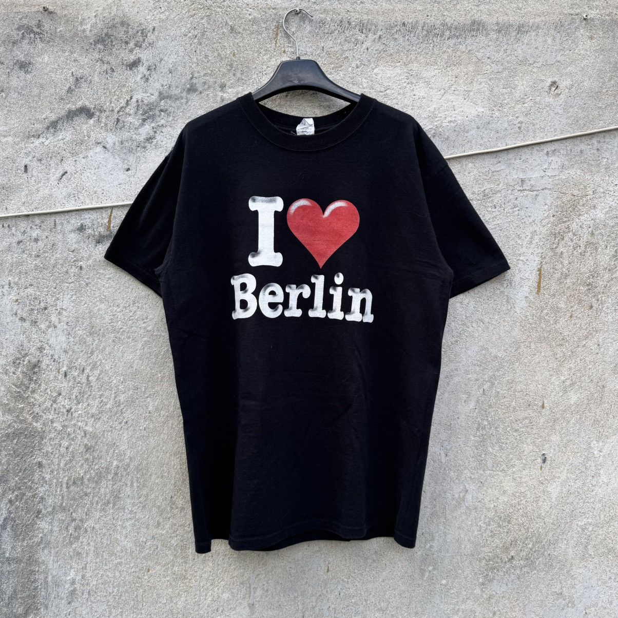Japanese Brand Y2K I love Berlin Black Tshirt SWAG DRAIN GRUNGE Japanese Size US L / EU 52-54 / 3 - 1 Thumbnail
