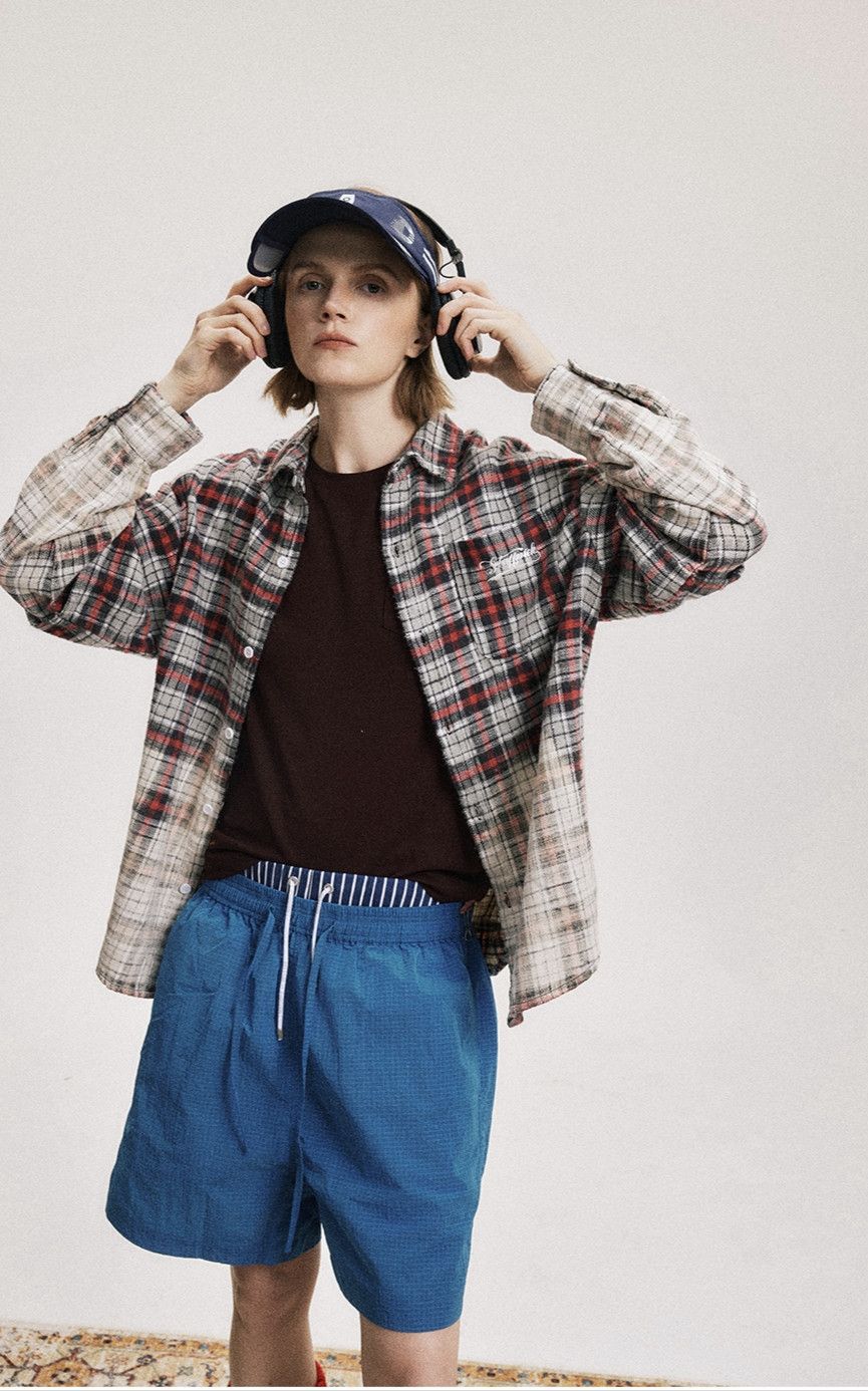 Japanese Brand × Vintage Gradient Dyed Plaid Long Sleeve Size US XL / EU 56 / 4 - 3 Thumbnail