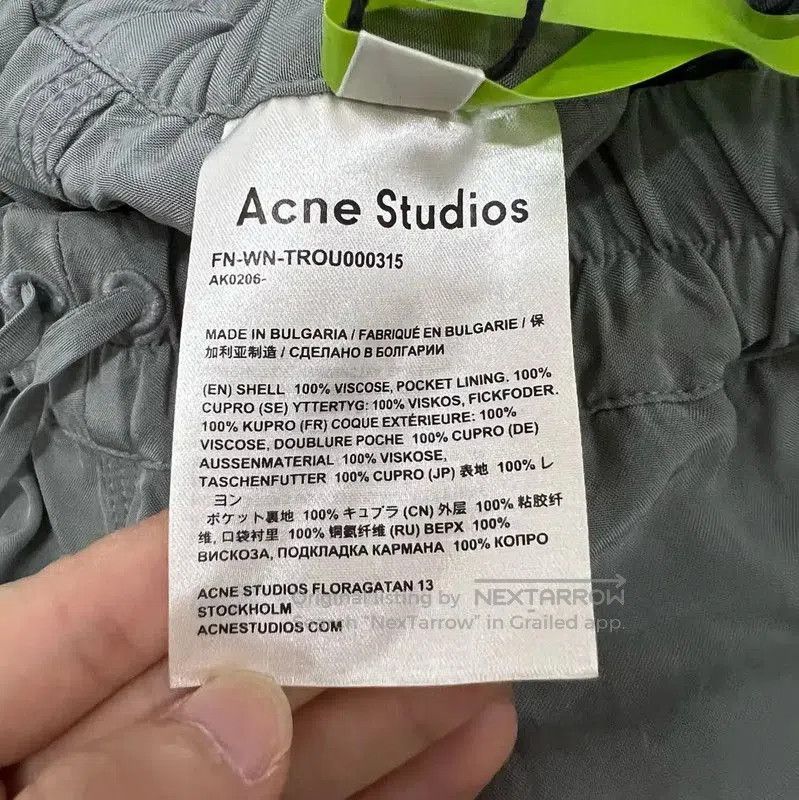Acne Studios Acne Studios Relaxed Gray Casual Pants. Size 28" / US 6 / IT 42 - 4 Thumbnail