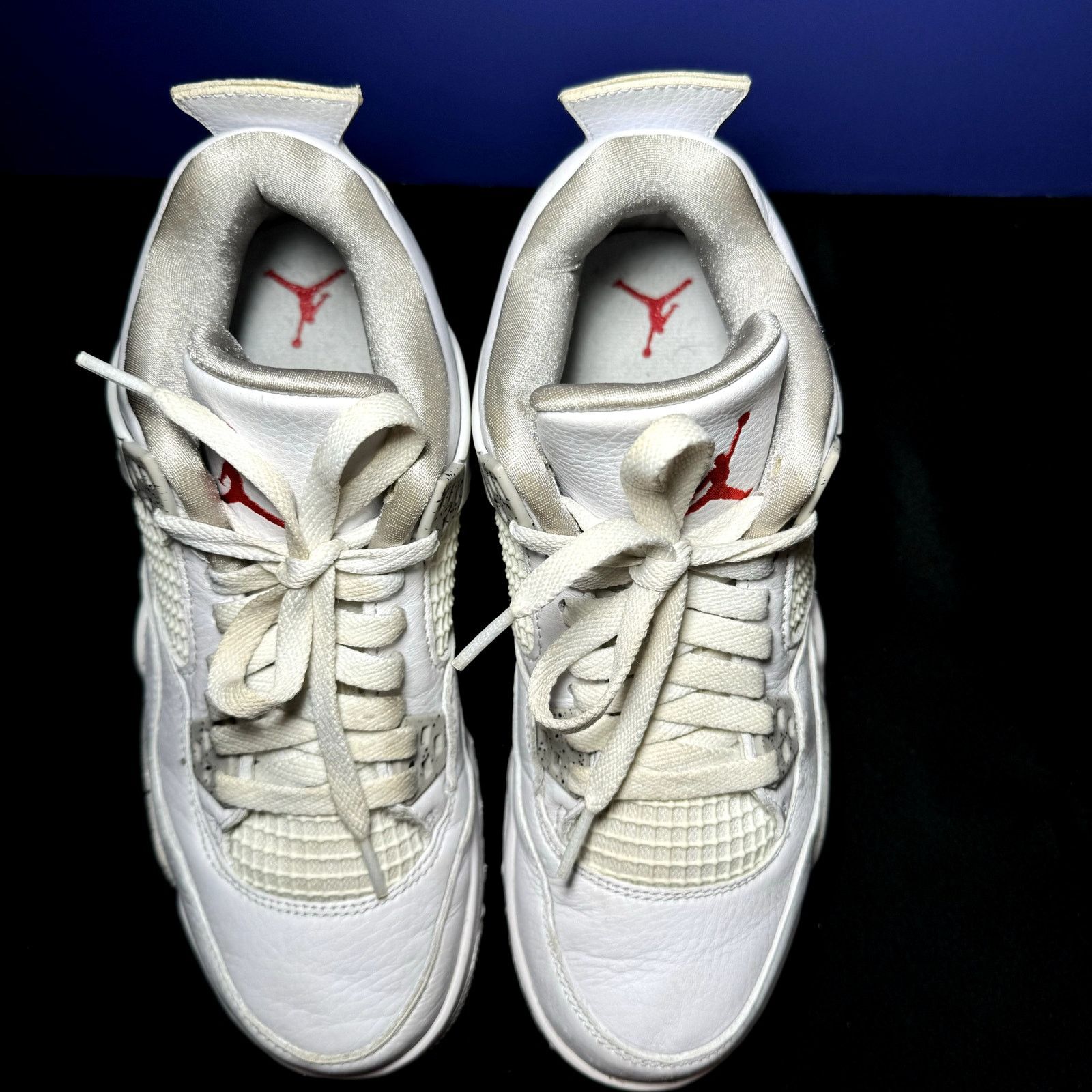 Jordan Brand × Nike Size 7 - Nike Air Jordan 4 Retro GS White Oreo Men's Shoes Size US 7 / EU 40 - 4 Thumbnail