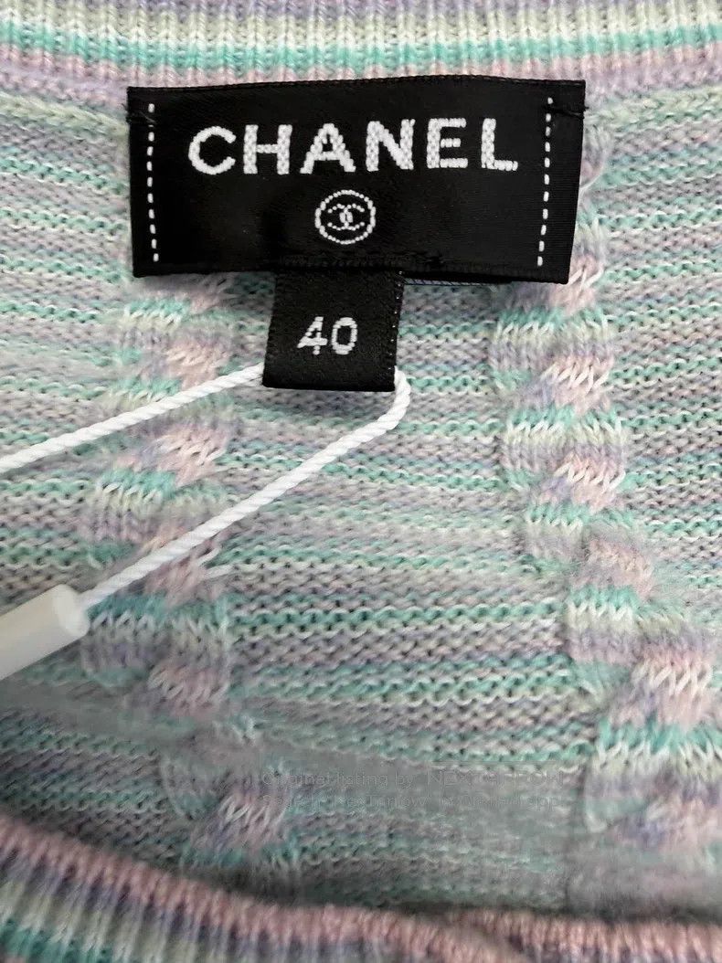 Chanel Chanel Blue woollen sleeve knitted cardigan coat Size S / US 4 / IT 40 - 5 Thumbnail
