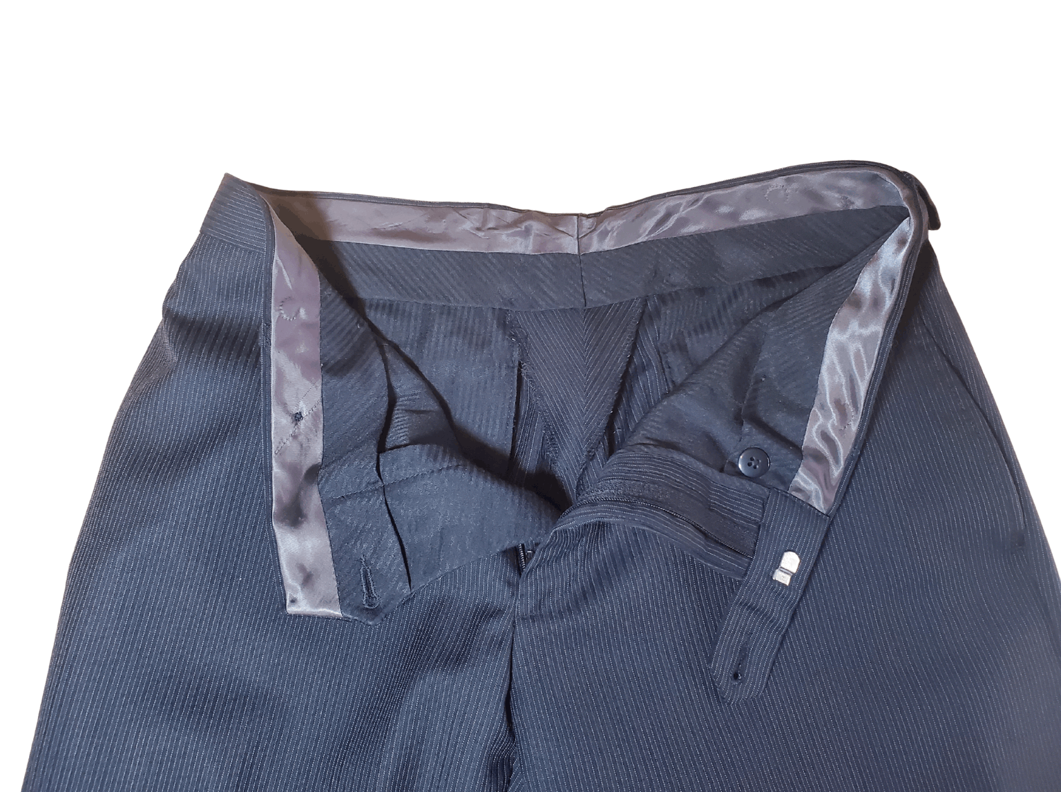 Joseph Abboud Joseph Abboud 3-Piece Suit - Black Pinstripe - (40R, 32x30) Size 40R - 6 Thumbnail