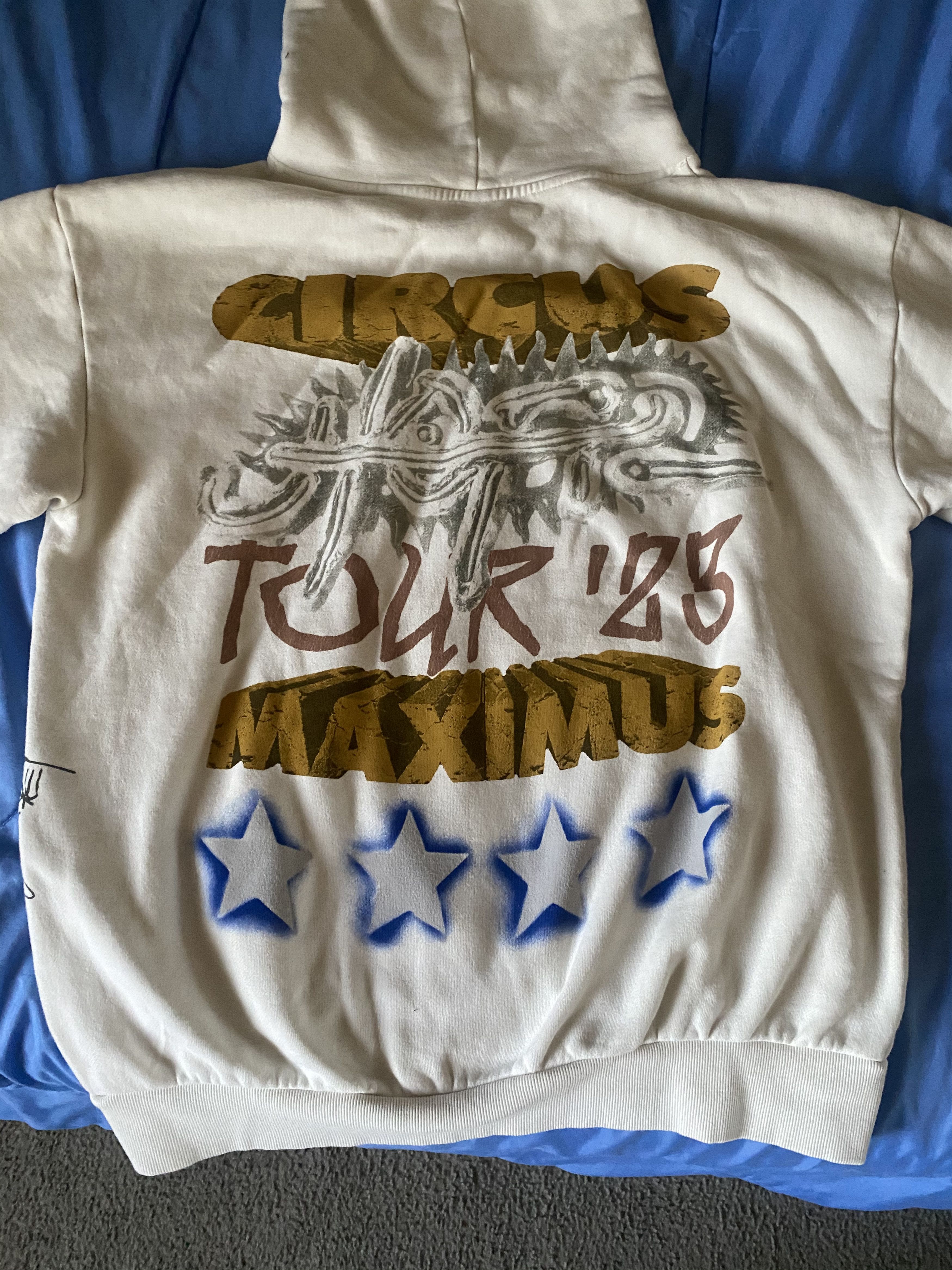 Travis Scott Travis Scott UTOPIA CIRCUS MAXIMUS WHITE HOODIE SIZE XL Size US XL / EU 56 / 4 - 1 Thumbnail