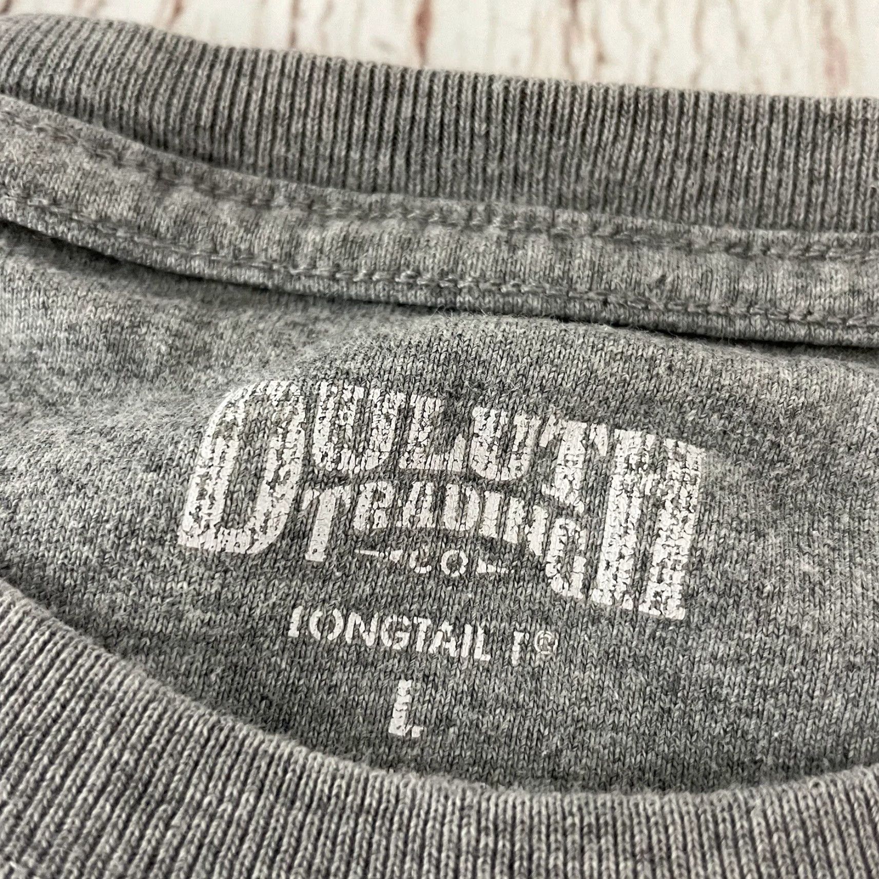 CO Duluth Trading Co Longtail T Short Sleeve T Shirt Men's L Solid Gray 100% Cotton Size US L / EU 52-54 / 3 - 2 Thumbnail