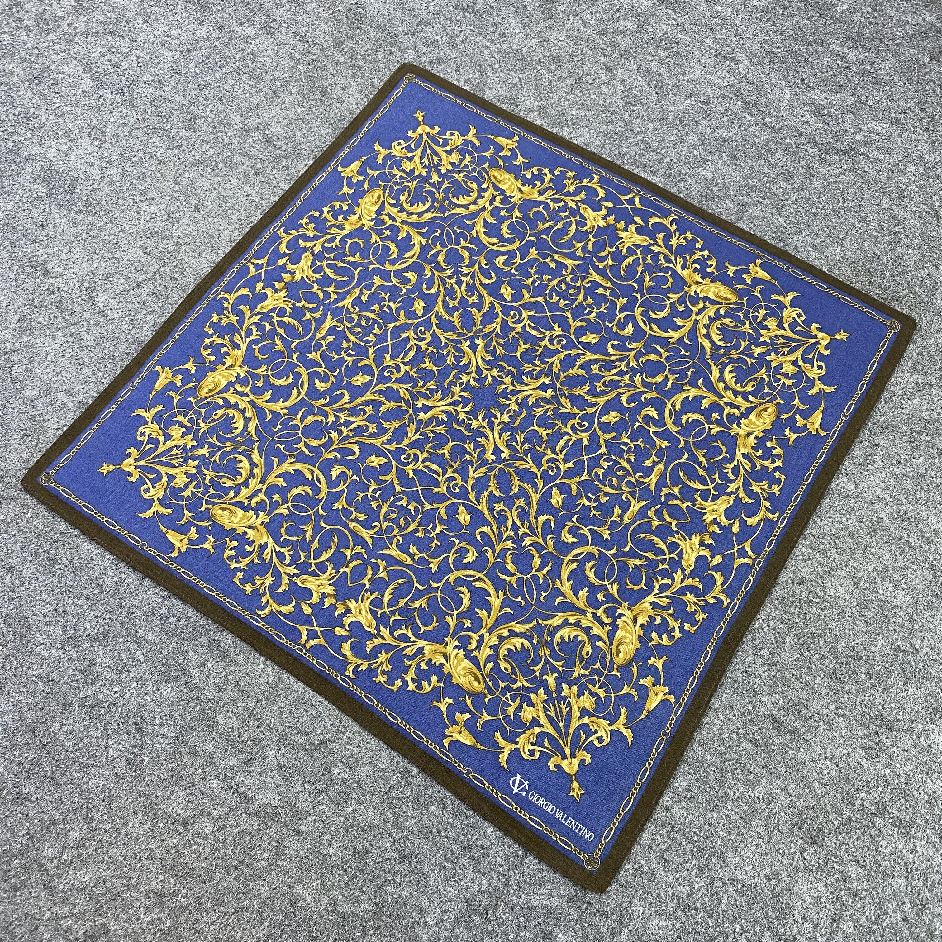 Designer GIORGIO VALENTINO handkerchief bandana handky paisley-B1436 Size ONE SIZE - 4 Thumbnail