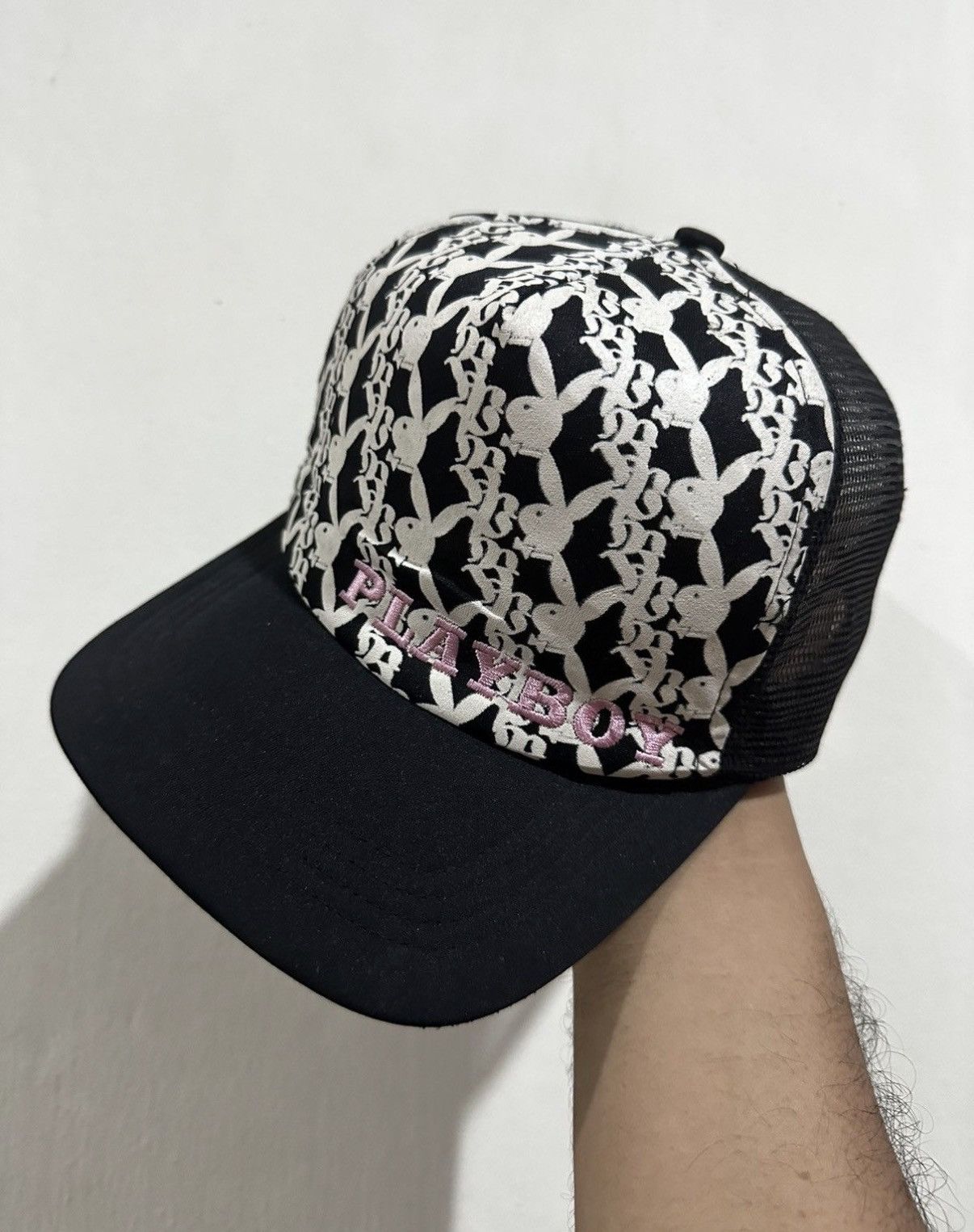 Playboy VTG Playboy Monogram Trucker Hat Size ONE SIZE - 1 Thumbnail