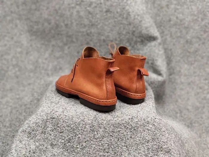 Trippen Trippen Germany Slow f Lacu up Brown Leather Unizes Boots Size US 7 / EU 40 - 15 Thumbnail
