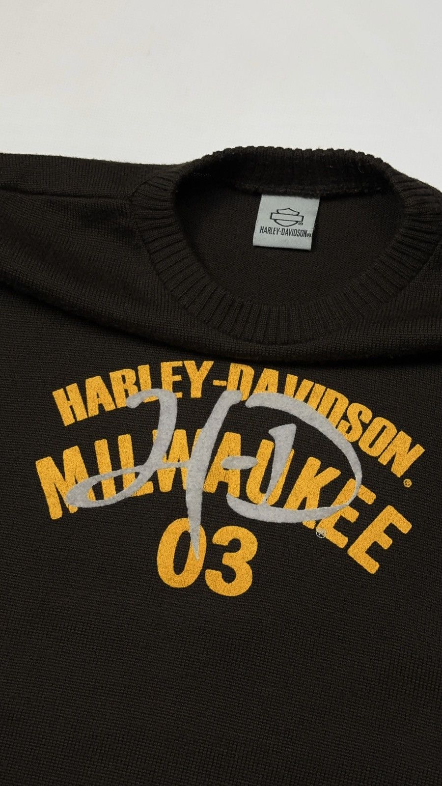 Harley Davidson Harley-Davidson Milwaukee brown sweater Y2K Size US XL / EU 56 / 4 - 2 Thumbnail