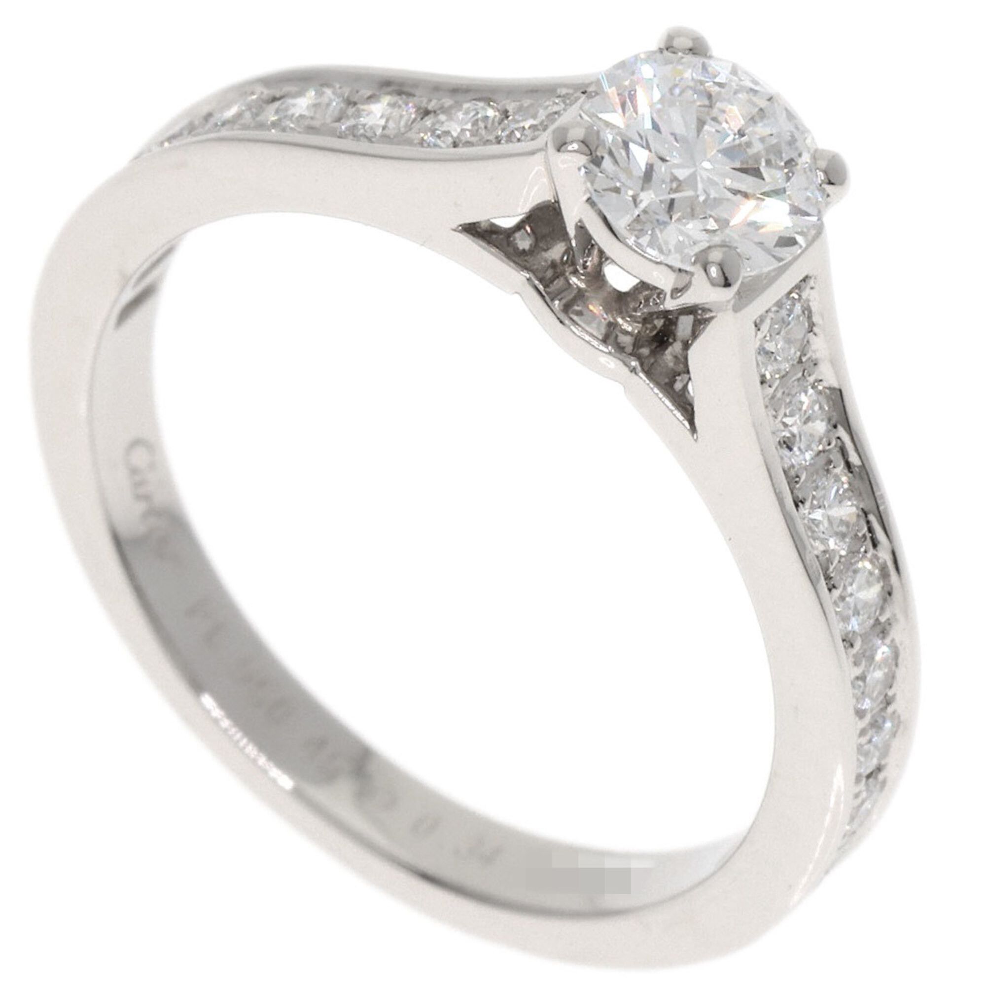 Cartier Cartier 1895 Solitaire Diamond E-VS1-EX #45 Ring, Platinum PT950, Women's. Size ONE SIZE - 1 Thumbnail