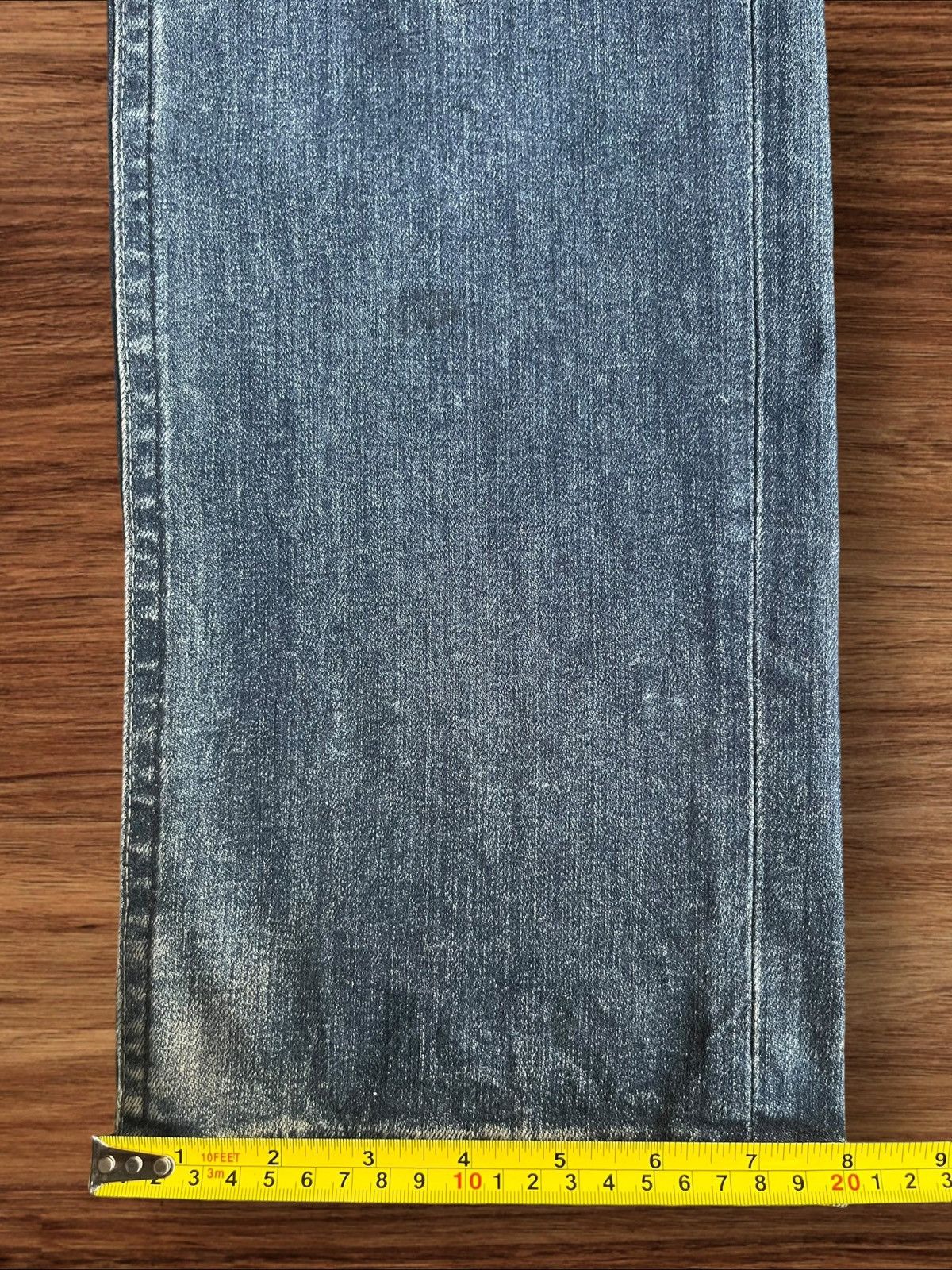 Edwin Vintage Japanese Brand Mud Blue Faded Washed Straight Jeans Size US 34 / EU 50 - 13 Thumbnail