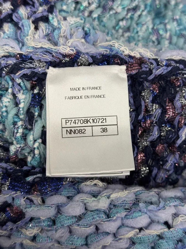 Chanel Chanel 23P blue thick line silhouette knitted cardigan coa Size XS / US 0-2 / IT 36-38 - 5 Thumbnail