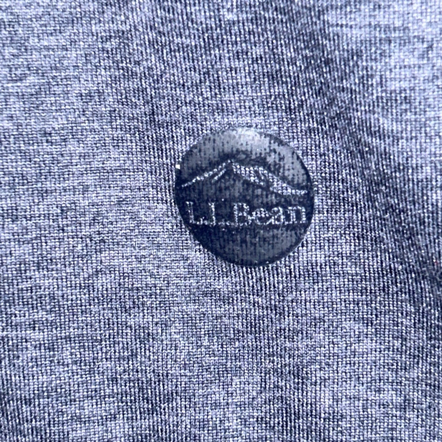 Vintage L.L. Bean Hooded Pullover Shirt XL Men Blue High Neck Sweatshirt Regular Size US XL / EU 56 / 4 - 2 Thumbnail