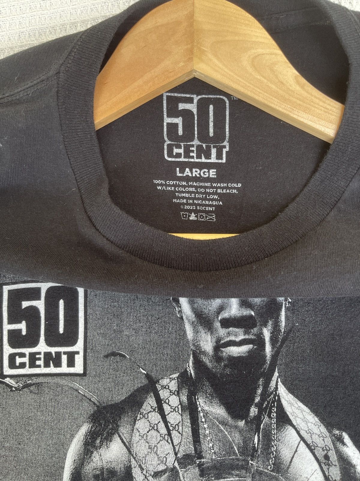 50 Cent Rare🔥Vintage 50 Cent ERD GRUNGE TEE Size US L / EU 52-54 / 3 - 5 Thumbnail