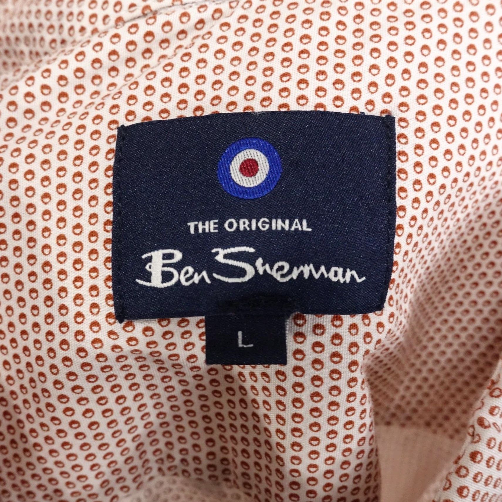 Ben Sherman Ben Sherman Shirt Mens L Geometric Long Sleeve Button-Up Regular Size US L / EU 52-54 / 3 - 6 Thumbnail