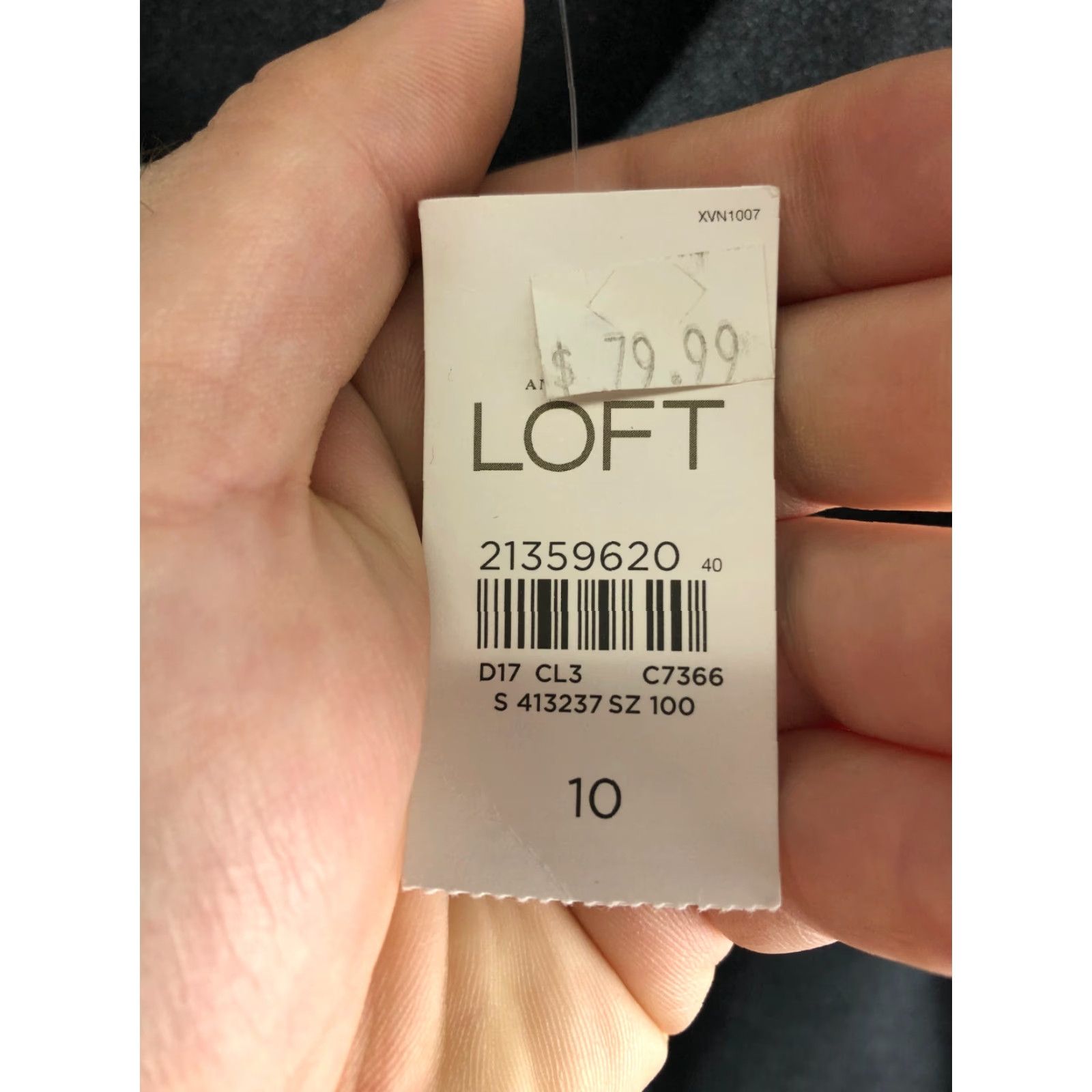 Loft VINTAGE? No LOFT Ann Taylor A Line Dress Gray Zip Closure Sleeveless Size 10 Women Dress Size L / US 10 / IT 46 - 5 Thumbnail