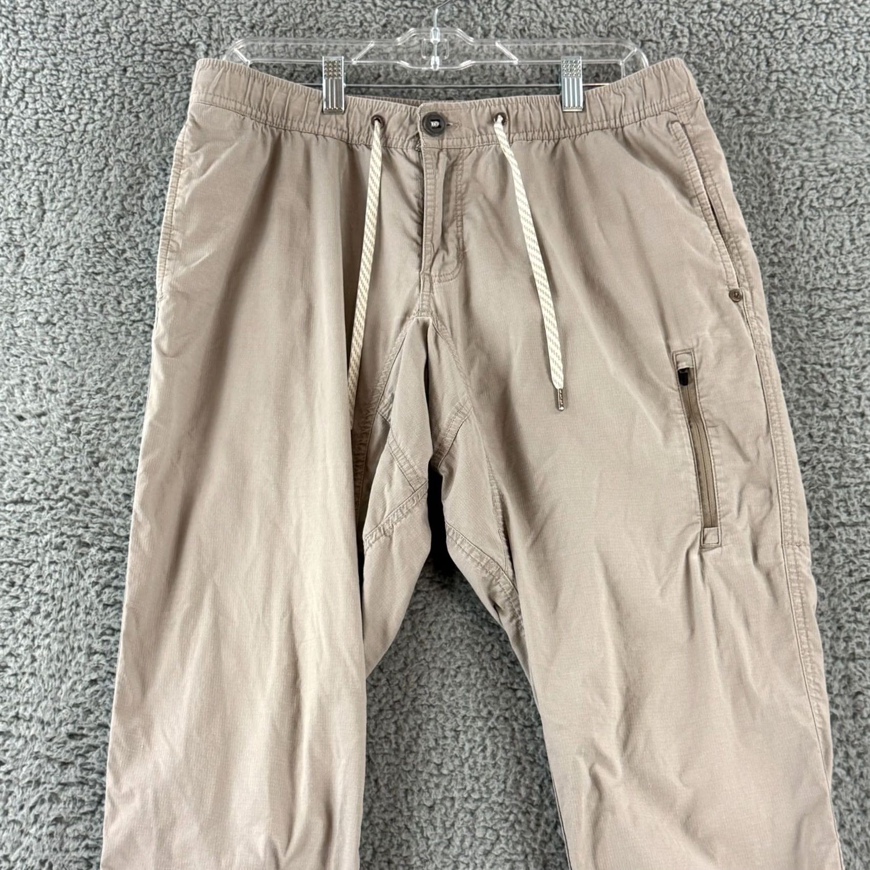 Vuori Vuori Ripstop Pants Mens Large Beige Straight Leg Hiking Outdoor Lightweight Size US 33 - 2 Thumbnail