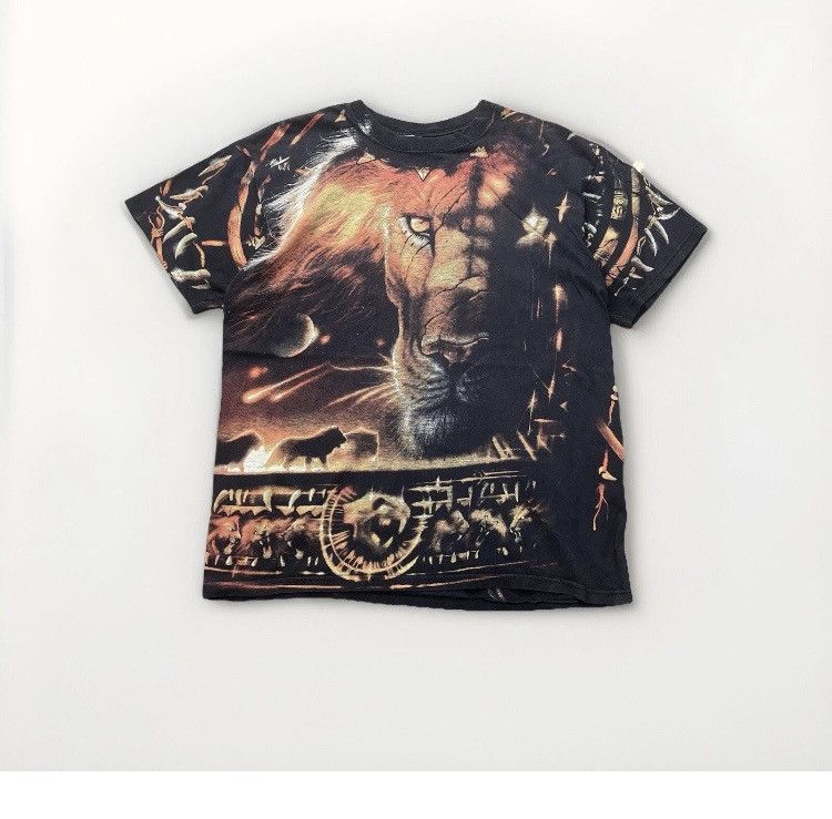 Liquid Blue × Vintage Y2K liquid blue lion safari full print shirt Size US L / EU 52-54 / 3 - 1 Thumbnail