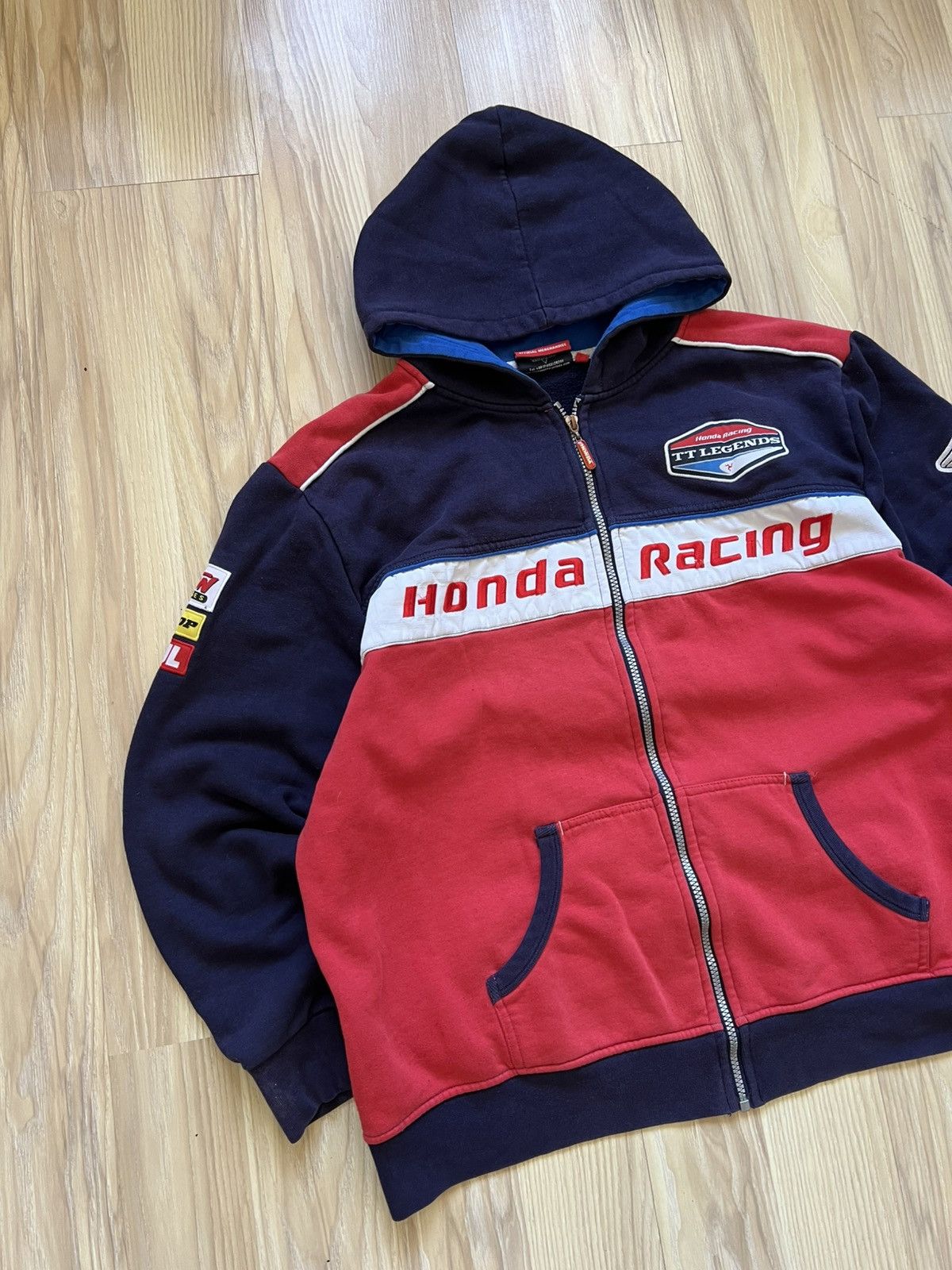 Honda Vintage Honda Racing Zip Hoodie Size US XL / EU 56 / 4 - 4 Thumbnail