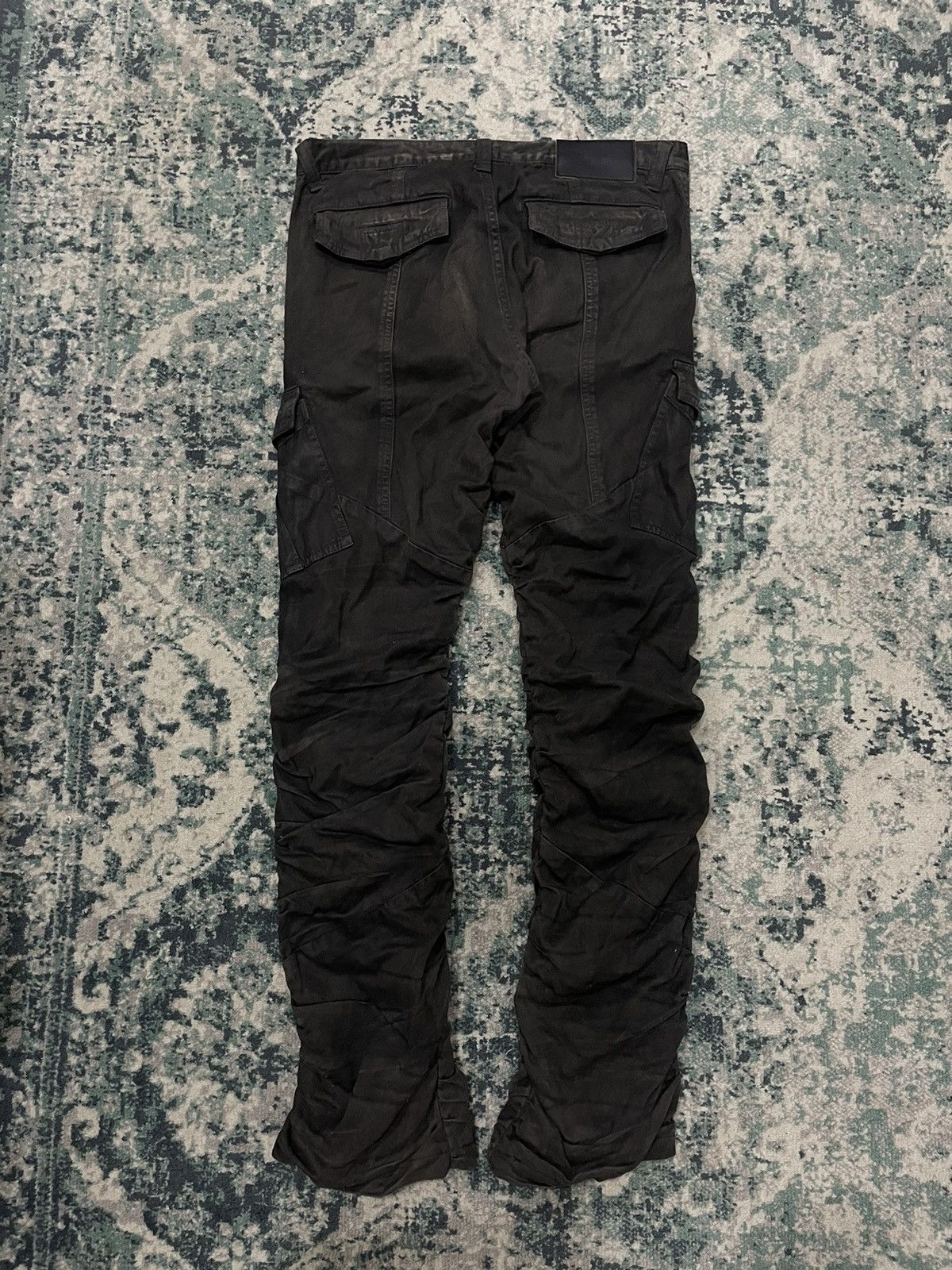 Tornado Mart Tornado Mart Waxed Multipocket Coated Denim Pants Size US 30 / EU 46 - 16 Thumbnail