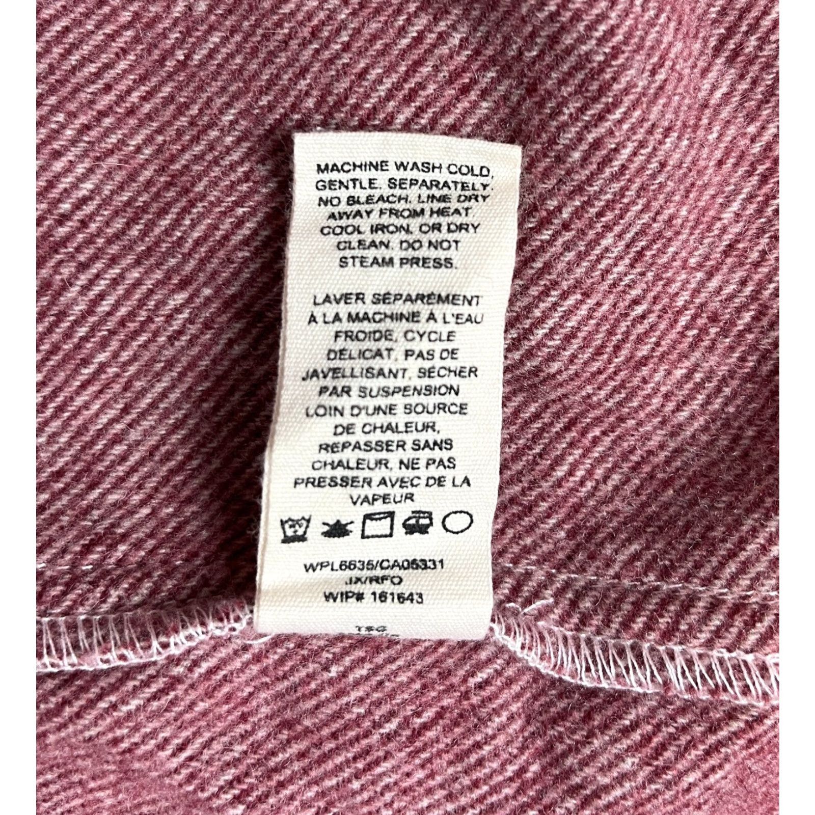 Vintage Woolrich Women's Snap Front Shirt 2XL Pink Red Wool 100% Wool Casual Collared Button-Up Pockets City Classic Outdoor Relaxed Regular Womens Size XXL / US 16-18 / IT 52-54 - 7 Thumbnail