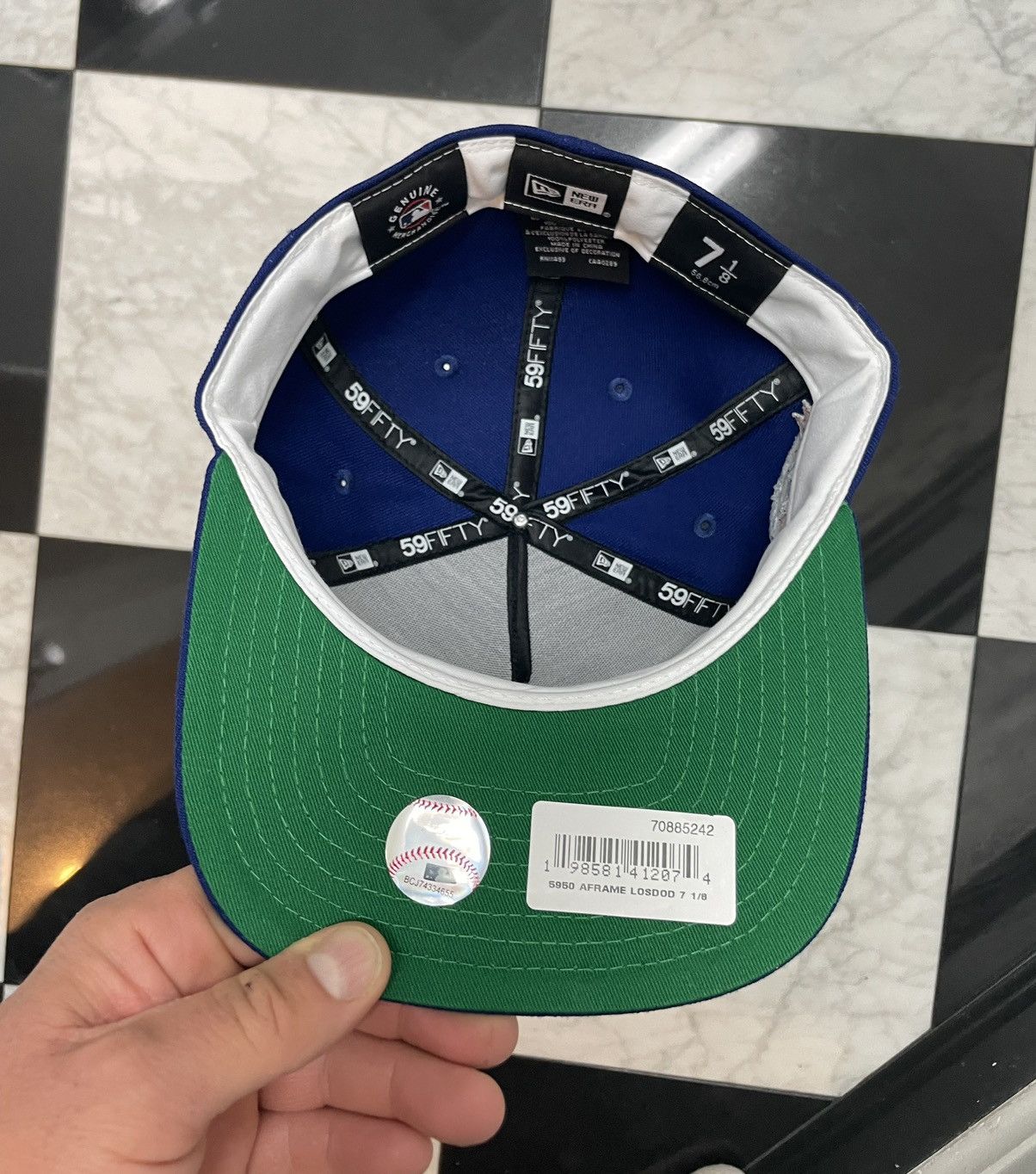 New Era Ohtani Dodgers A-Frame fitted 7 1/8 but fits like a 7 Size ONE SIZE - 5 Thumbnail