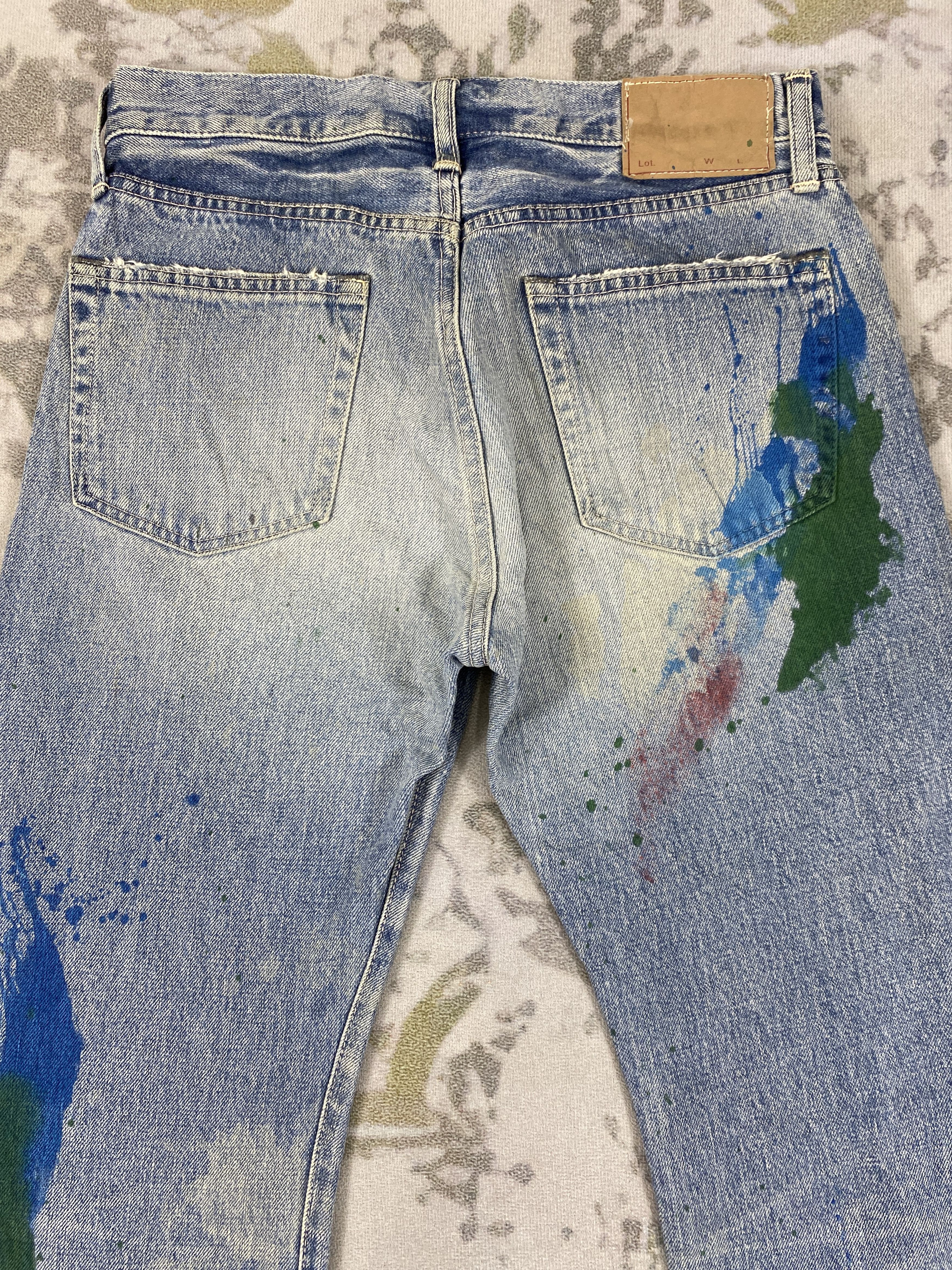 If Six Was Nine Vintage Painter Domingo Jeans 30x33 Denim- JN3604 Size US 30 / EU 46 - 4 Thumbnail