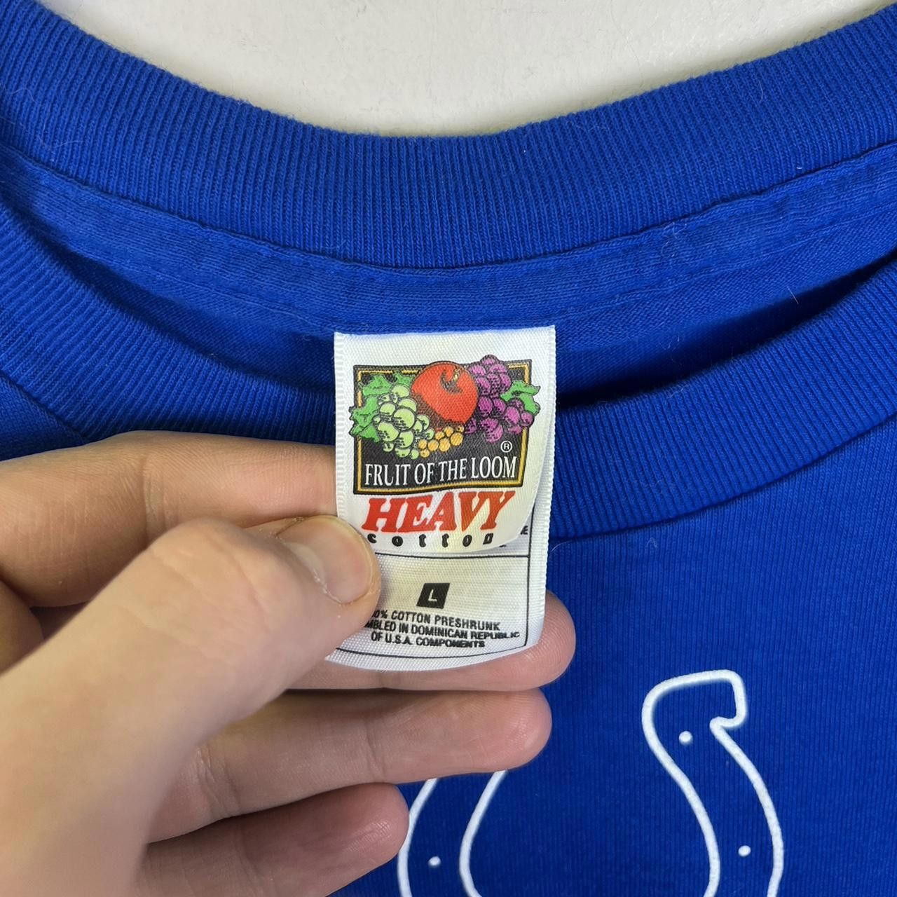 Fruit Of The Loom Vintage 90s Indianapolis Colts T-Shirt Fruit of the Loom Size US L / EU 52-54 / 3 - 3 Thumbnail