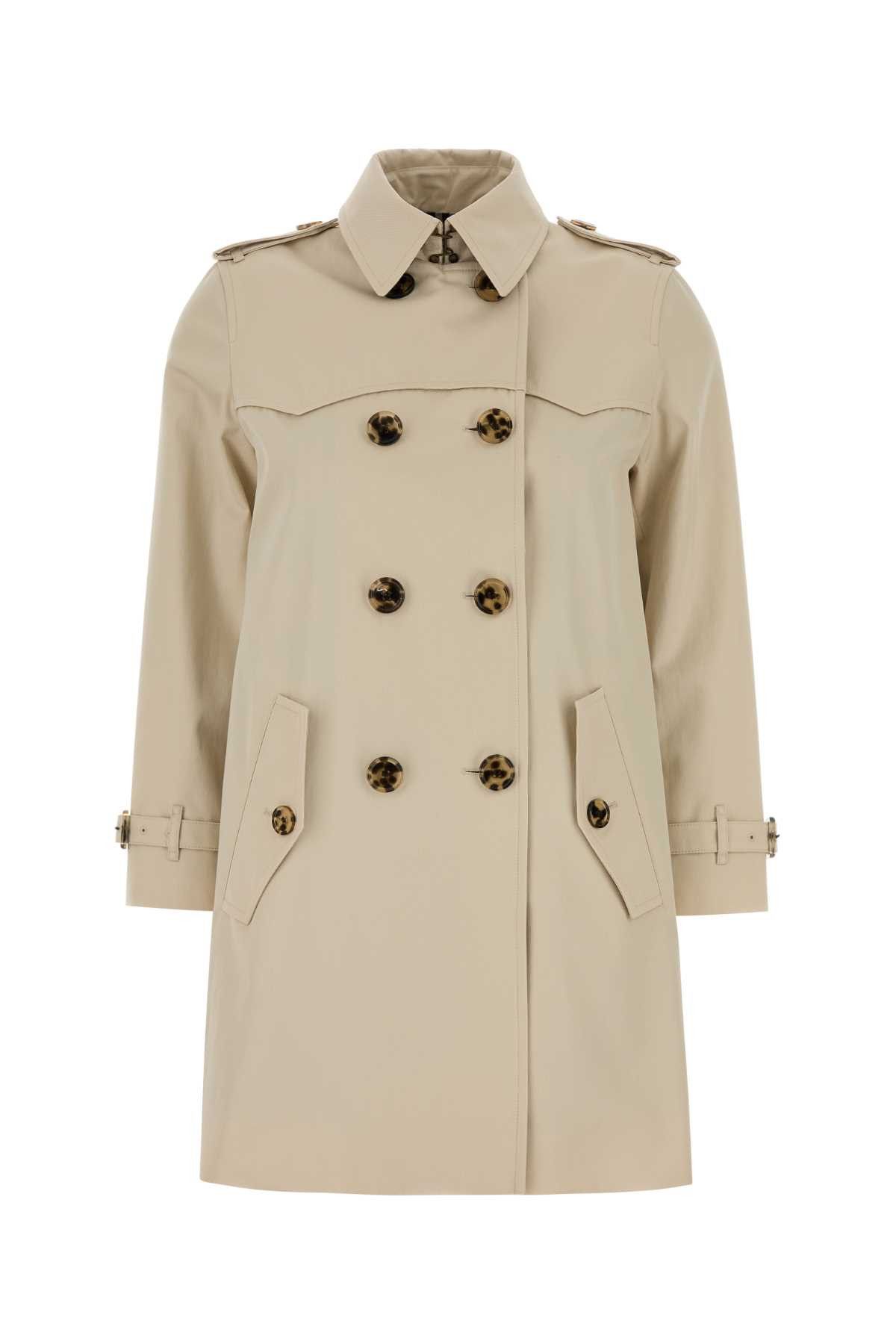 Sand Gabardine Trench Coat, Women's (Size Xs)
