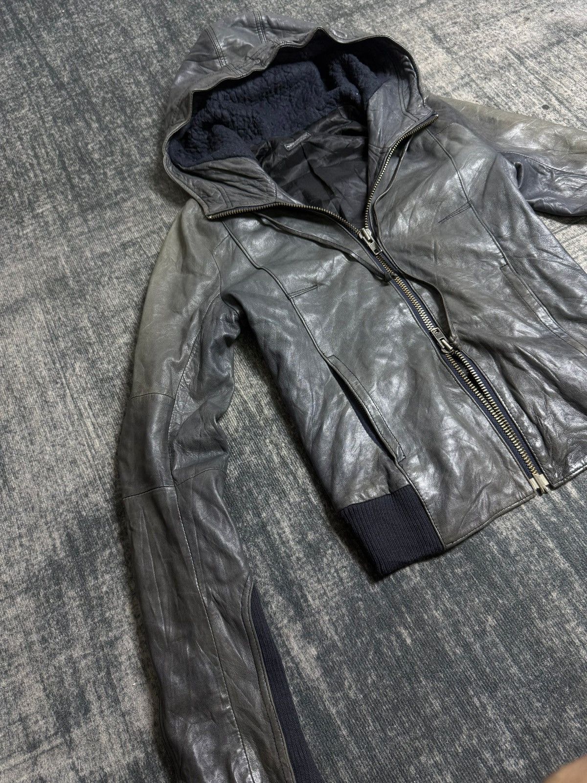 MOUSSY B2V- MOUSSY LEATHER JACKET(2)༒ Size US M / EU 48-50 / 2 - 5 Thumbnail